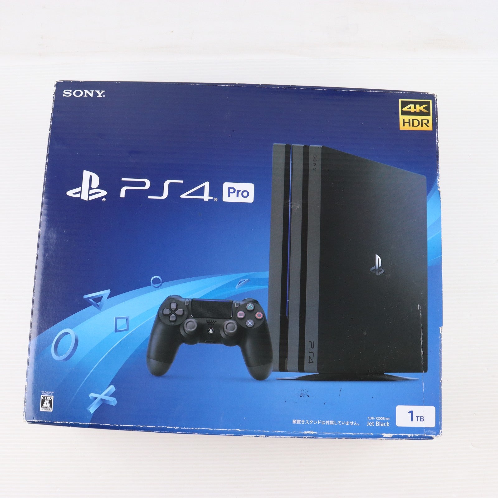 【中古即納】[PS4] (本体) PlayStation 4 Pro(プレイステーション4 プロ) ジェット・ブラック 1TB SIE(CUH-7200BB01)(20180927)