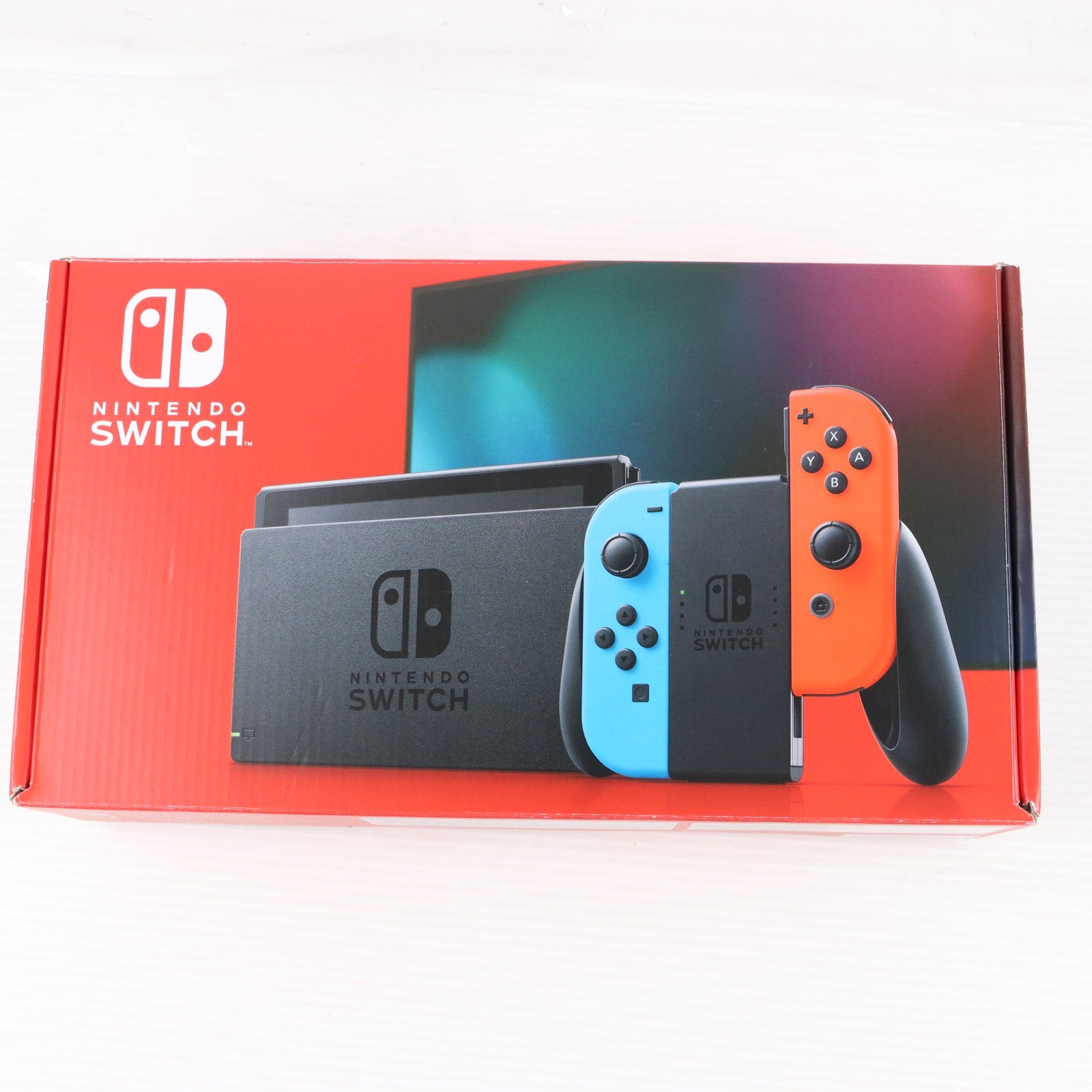 【中古即納】[Switch] (本体) Nintendo Switch(ニンテンドースイッチ) Joy-Con(L) ネオンブルー/(R) ネオンレッド 任天堂(HAD-S-KABAA)(20190830)