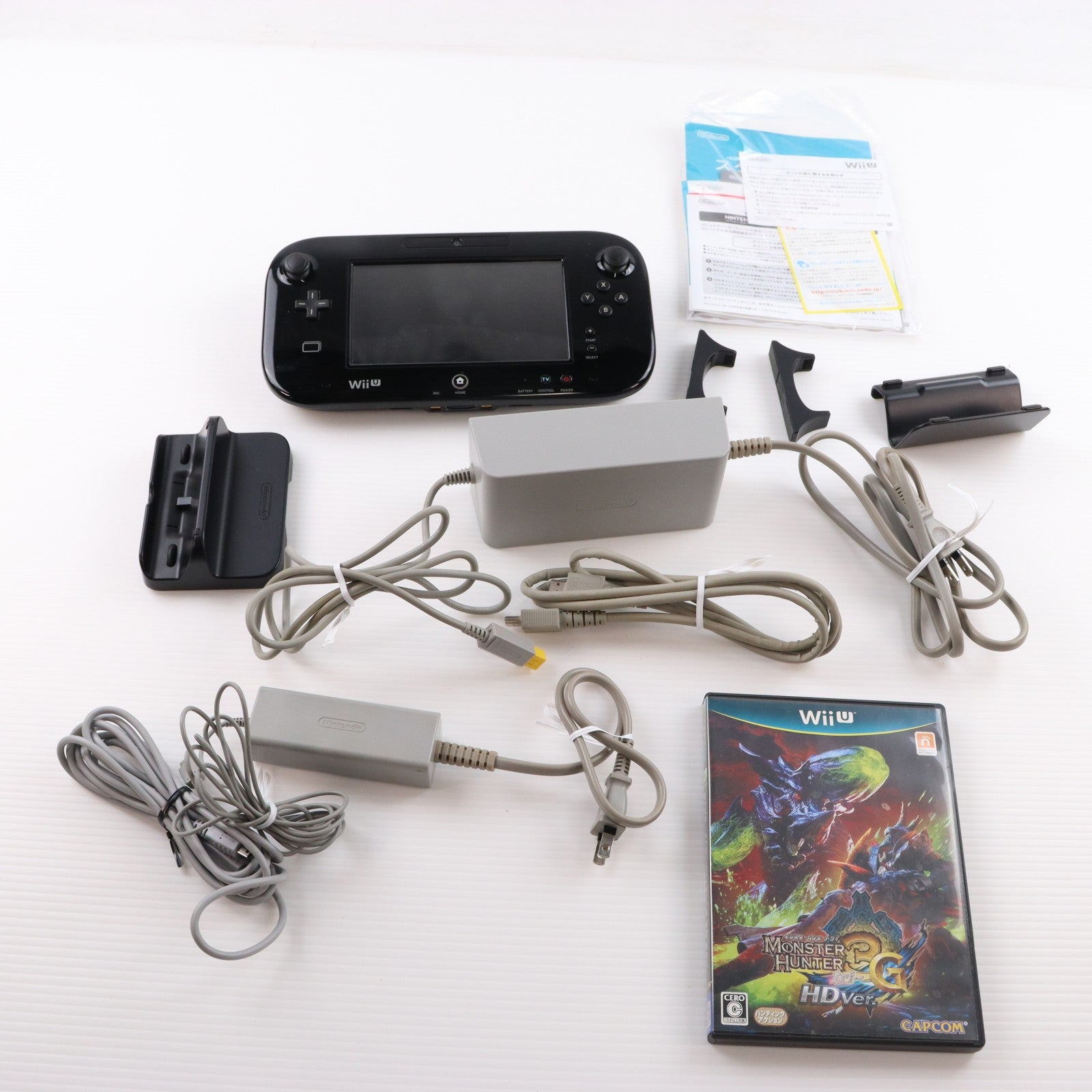【中古即納】[WiiU] (本体) モンスターハンター3G(トライG) HD Ver. Wii U プレミアムセット 任天堂(WUP-S-KAFD)(20121208)