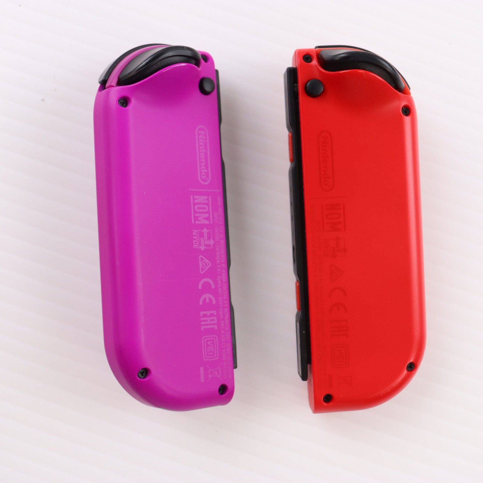 【中古即納】[Switch] (本体) マイニンテンドーストア限定 (新型)Nintendo Switch(ニンテンドースイッチ) カスタマイズ Joy-Con(L) レッド/(R) パープル Joy-Conストラップ ネオンブルー/ネオンレッド 任天堂(HAD-S-KAYAA)(20190830)
