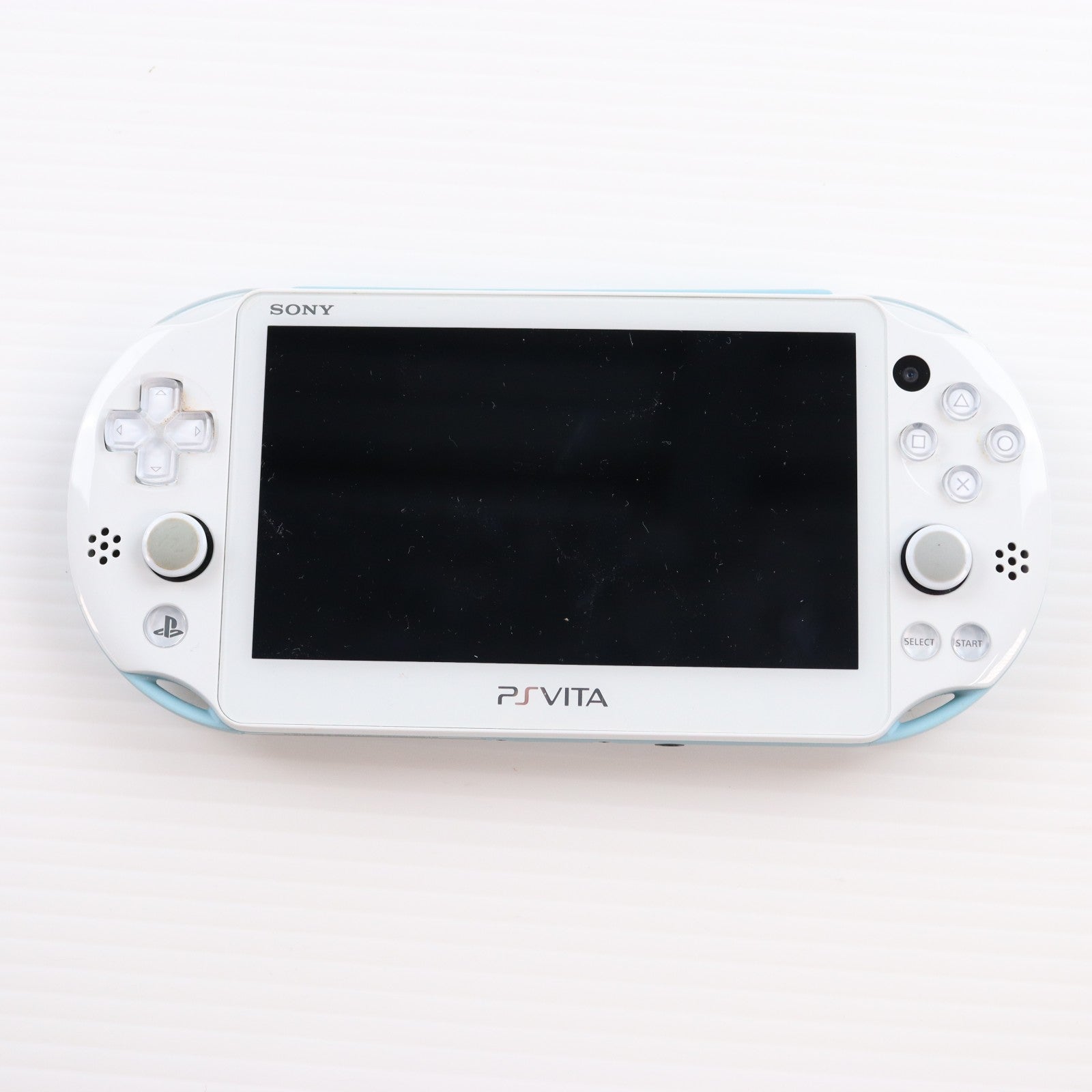 【中古即納】[PSVita] (本体) PlayStation Vita(プレイステーション ヴィータ) Wi-Fiモデル ライトブルー/ホワイト SCE(PCH-2000ZA14)(20131010)