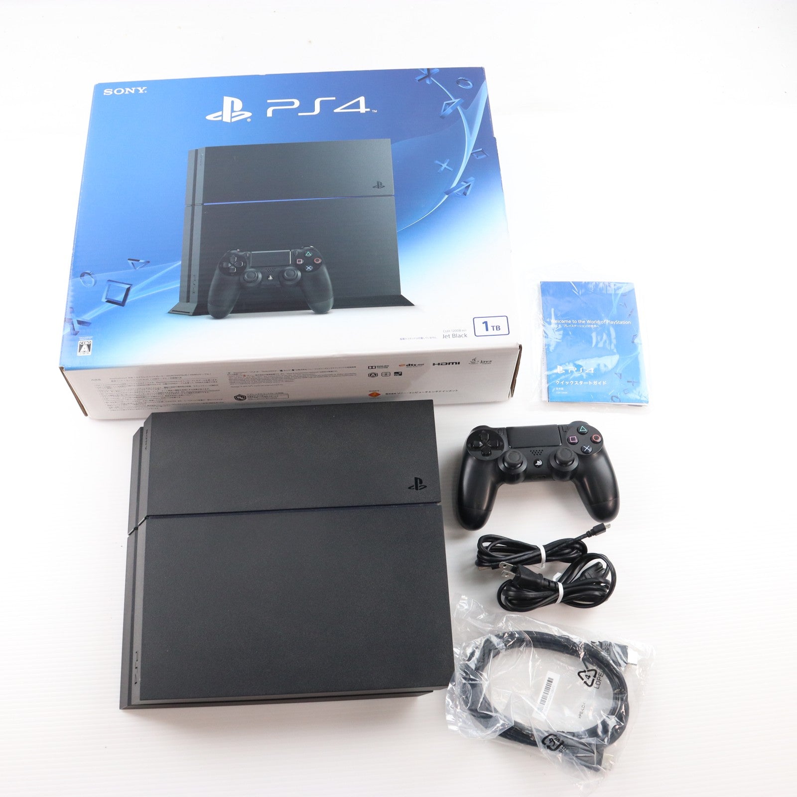 【中古即納】[PS4] (本体) PlayStation 4(プレイステーション4) ジェット・ブラック 1TB SCE(CUH-1200BB01)(20151203)