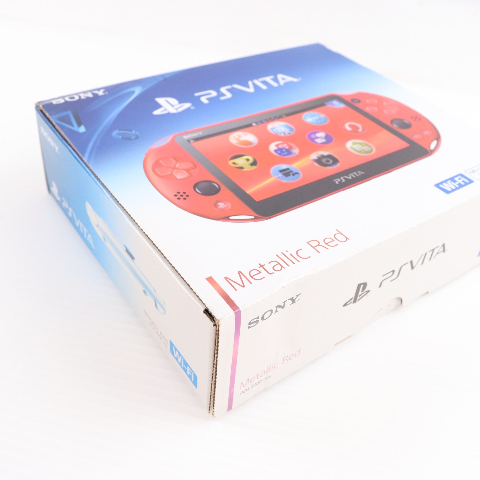 【中古即納】[PSVita] (本体) PlayStation Vita(プレイステーション ヴィータ) Wi-Fiモデル メタリック・レッド SIE(PCH-2000ZA26)(20161201)