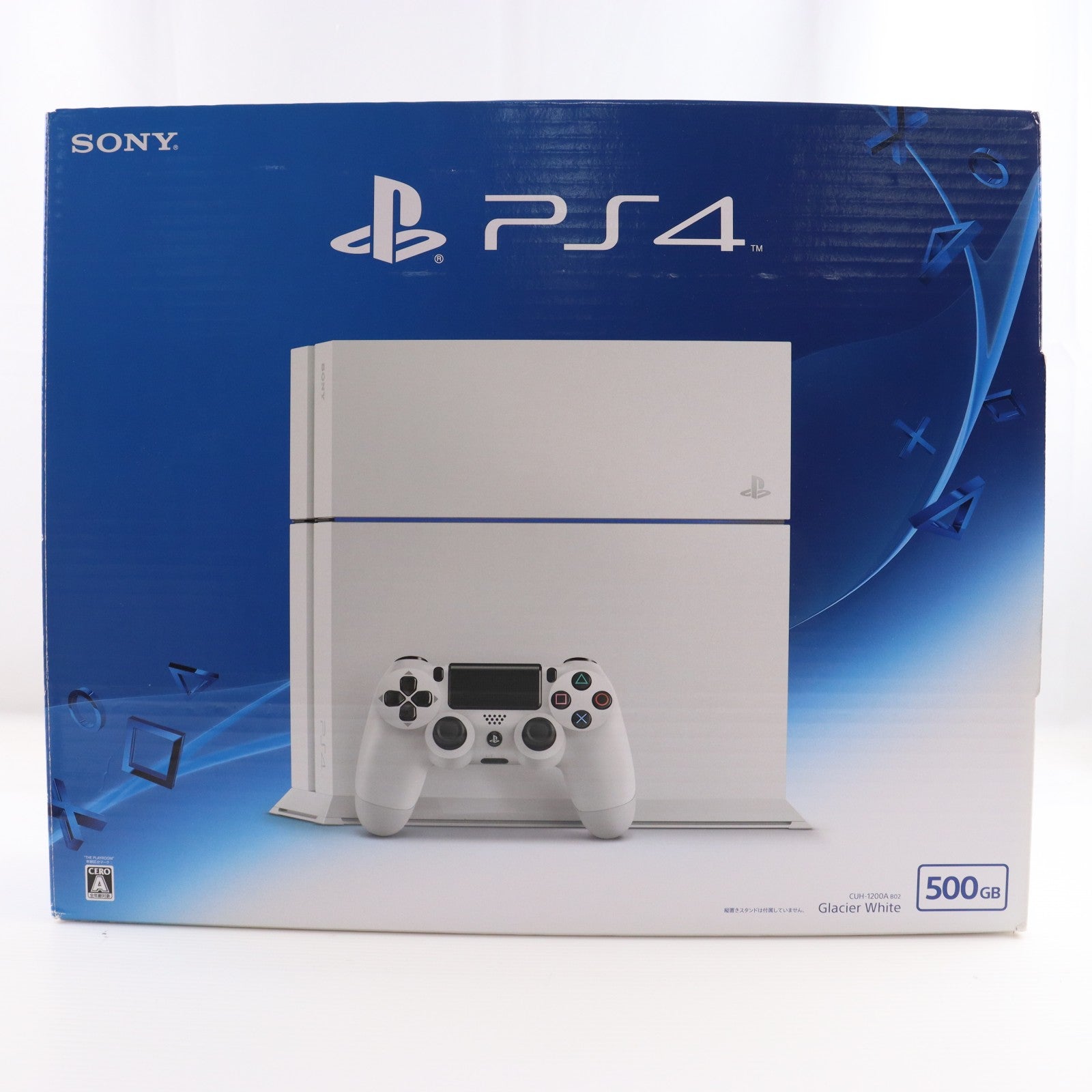 【中古即納】[PS4] (本体) PlayStation 4(プレイステーション4) グレイシャー・ホワイト HDD500GB SCE(CUH-1200AB02)(20150625)