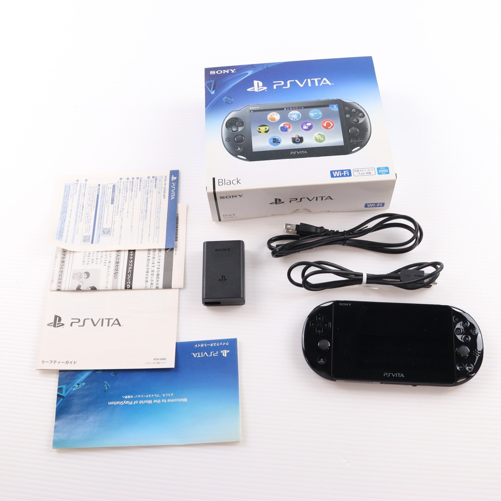 【中古即納】[PSVita] (本体) PlayStation Vita(プレイステーション ヴィータ) Wi-Fiモデル ブラック SCE(PCH-2000ZA11)(20131010)