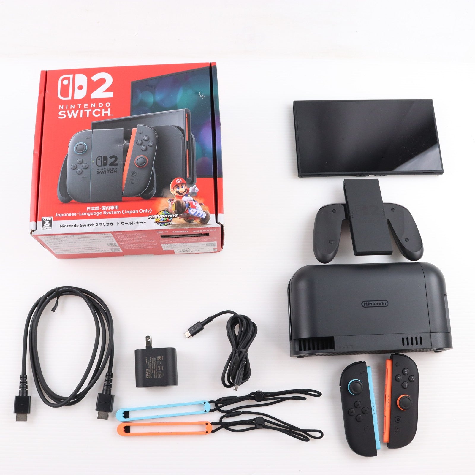 【中古即納】[Switch2] (本体)(ソフト無し) Nintendo Switch 2(ニンテンドースイッチ2)(日本語・国内専用) マリオカート ワールド セット 任天堂(BEE-S-KB6PA)(20250605)