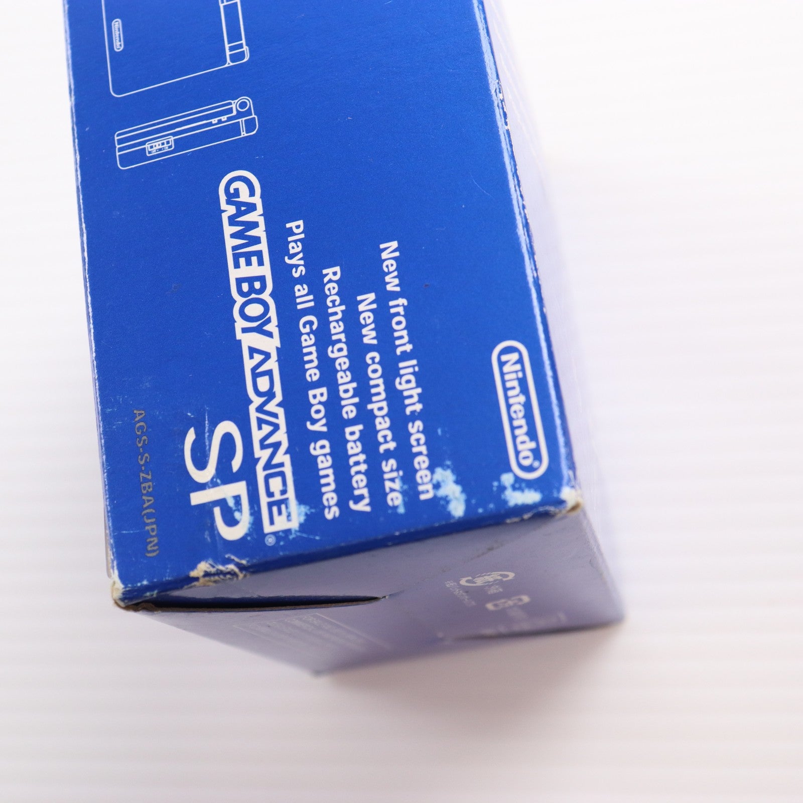 【中古即納】[GBA] (本体) GAMEBOY ADVANCE SP(ゲームボーイアドバンスSP) アズライトブルー 任天堂(AGS-S-ZBA)(20030214)
