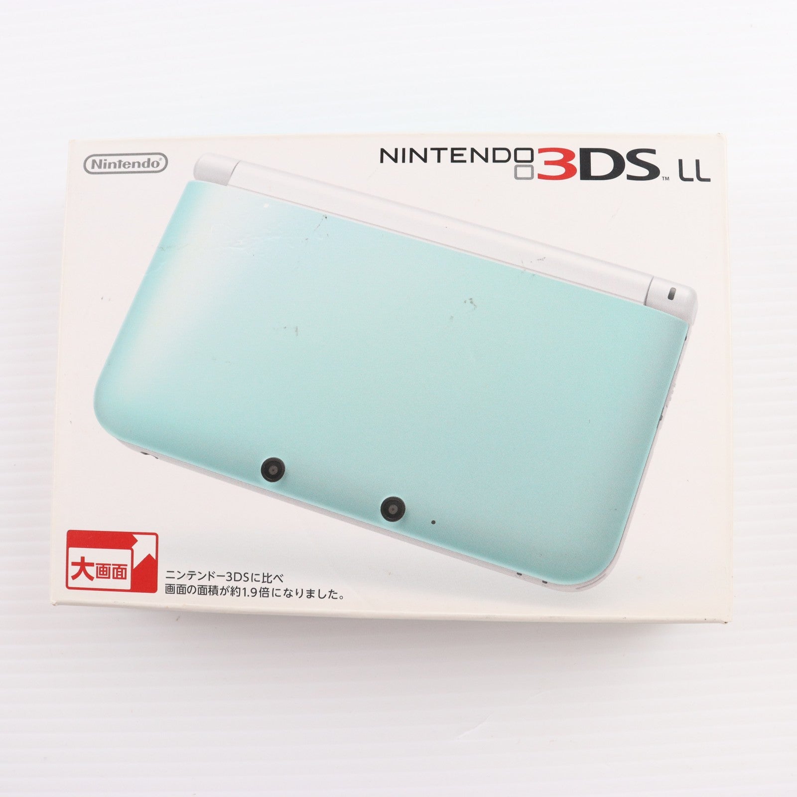 【中古即納】[3DS] (本体) ニンテンドー3DS LL ミント×ホワイト 任天堂(SPR-S-MAAA)(20130418)