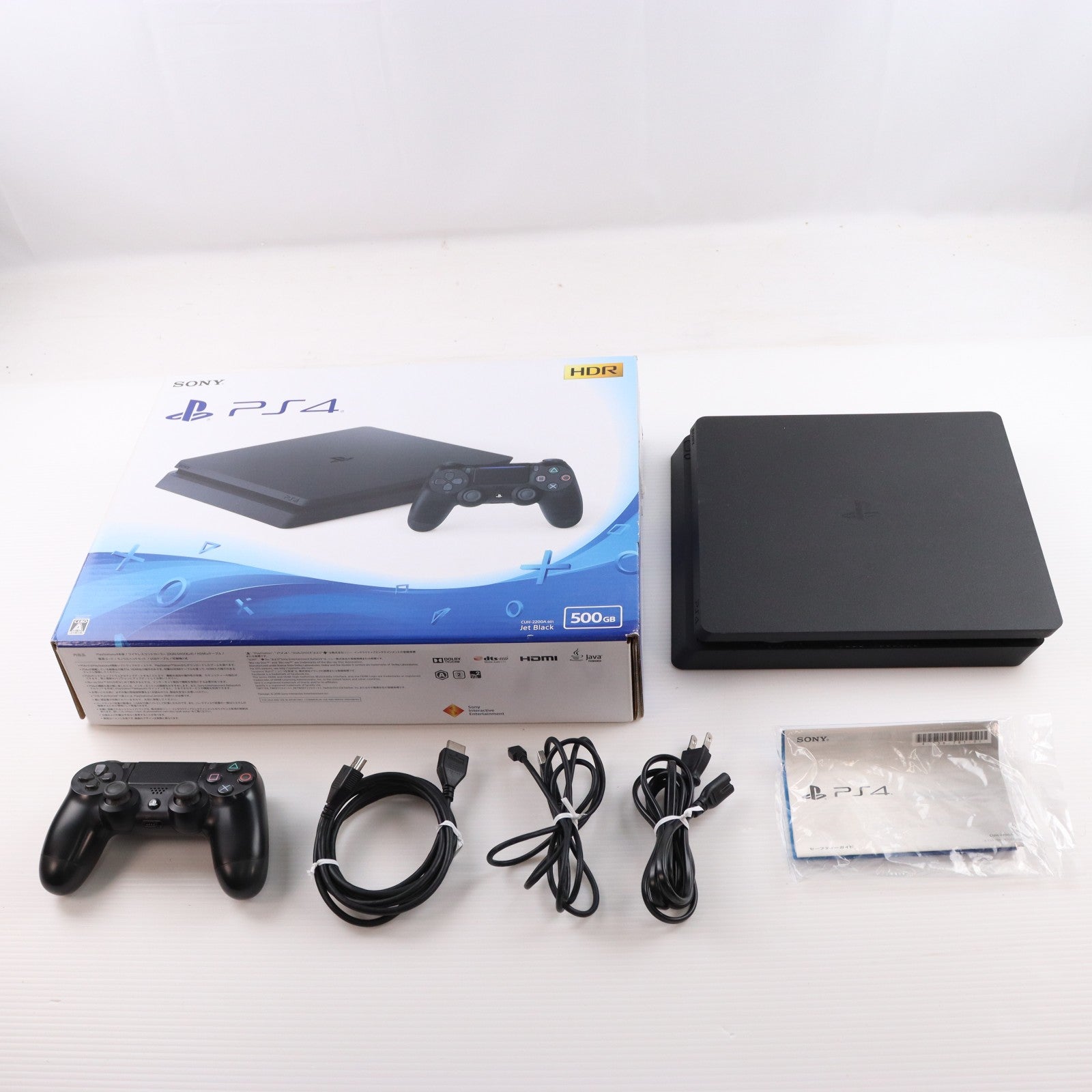 【中古即納】[PS4] (本体) PlayStation 4(プレイステーション4) ジェット・ブラック HDD500GB SIE(CUH-2200AB01)(20180702)