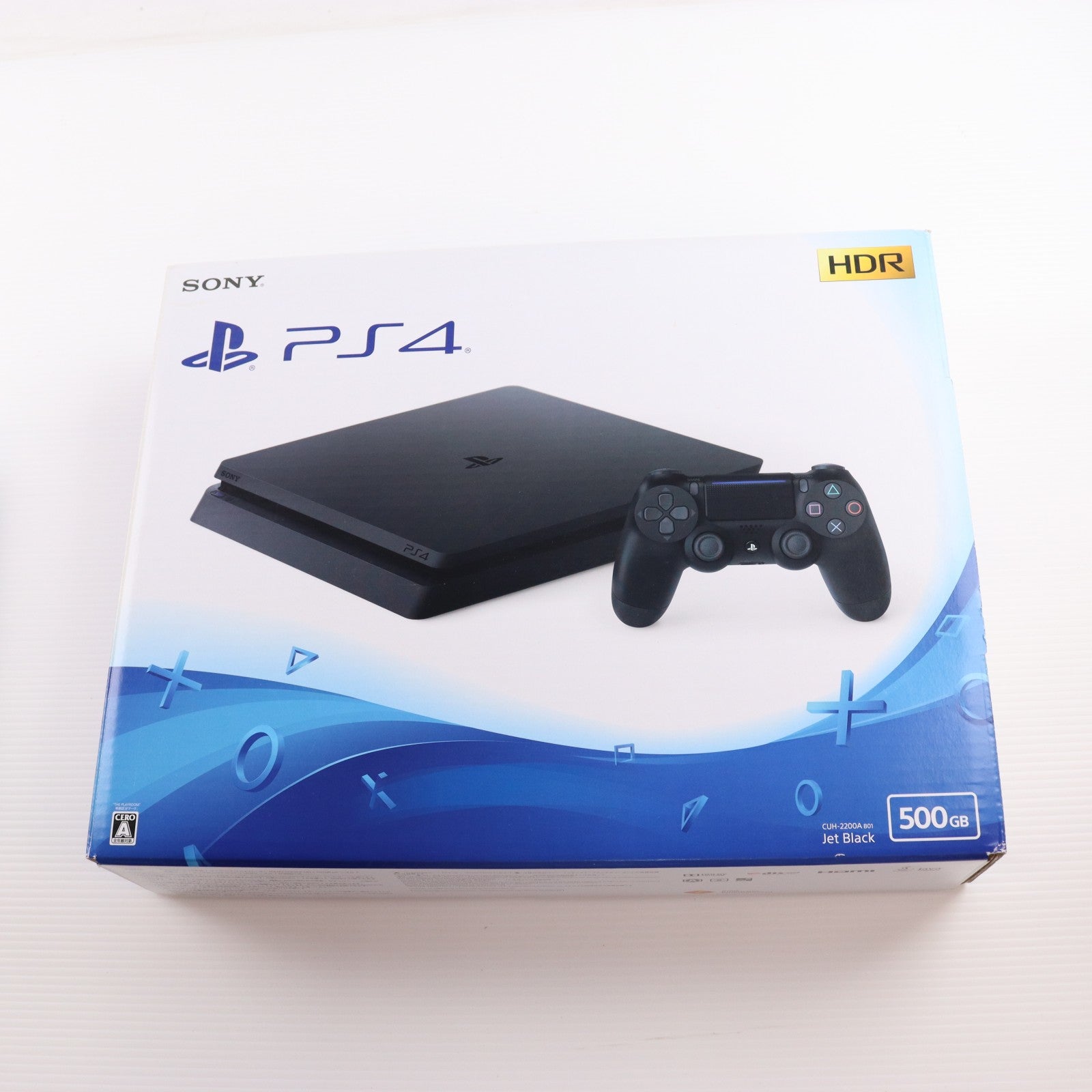 【中古即納】[PS4] (本体) PlayStation 4(プレイステーション4) ジェット・ブラック HDD500GB SIE(CUH-2200AB01)(20180702)
