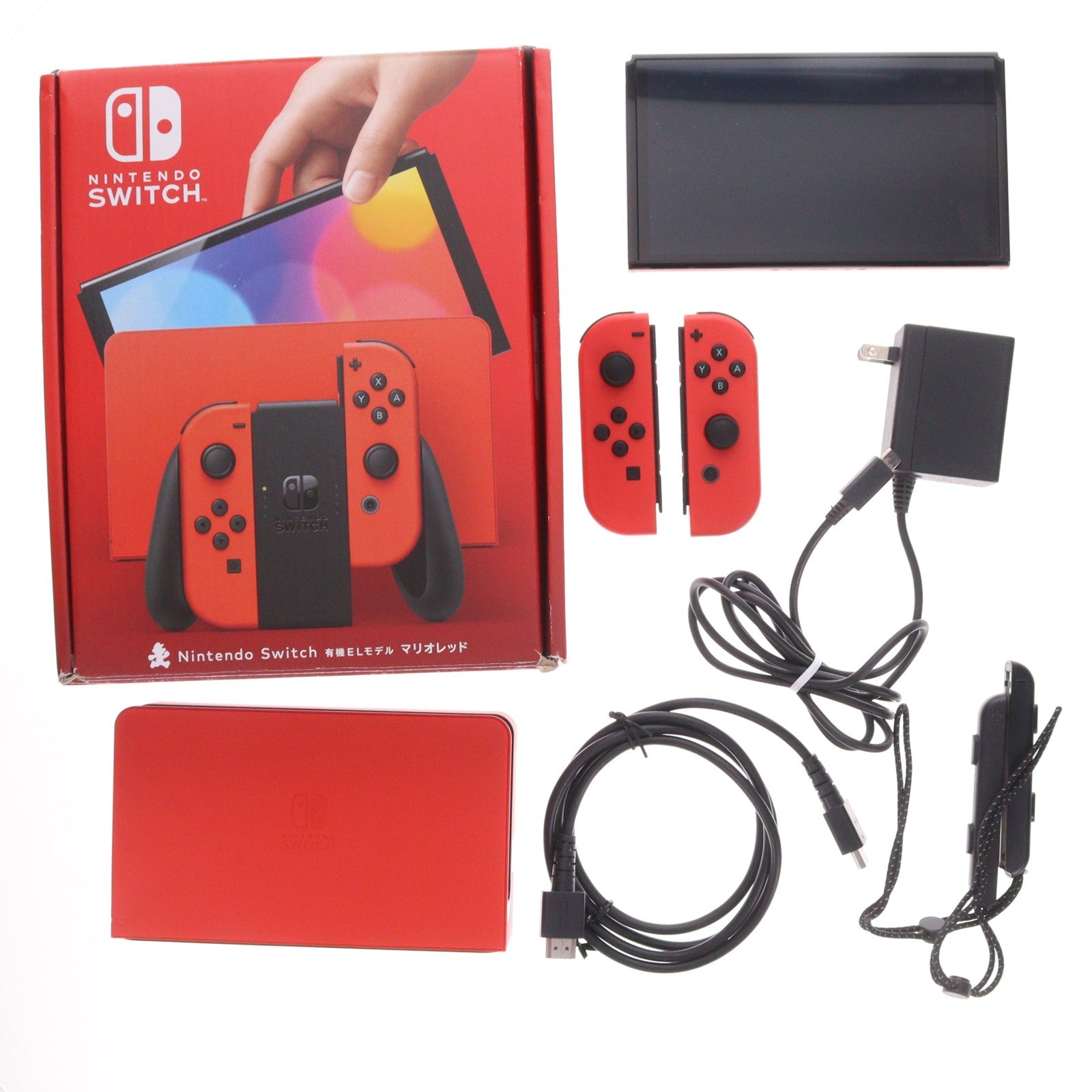 【中古即納】[Switch] (本体) Nintendo Switch(ニンテンドースイッチ) 有機ELモデル マリオレッド 任天堂(HEG-S-RAAAA)(20231006)