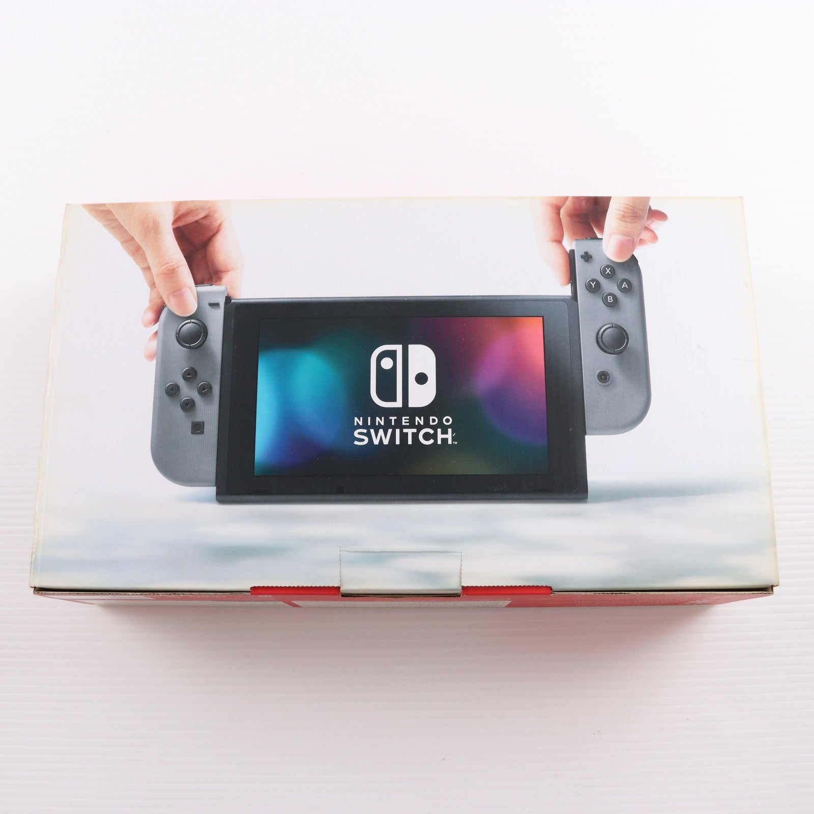 【中古即納】[Switch] (本体) Nintendo Switch(ニンテンドースイッチ) Joy-Con(L)/R グレー 任天堂(HAC-S-KAAAA)(20170303)