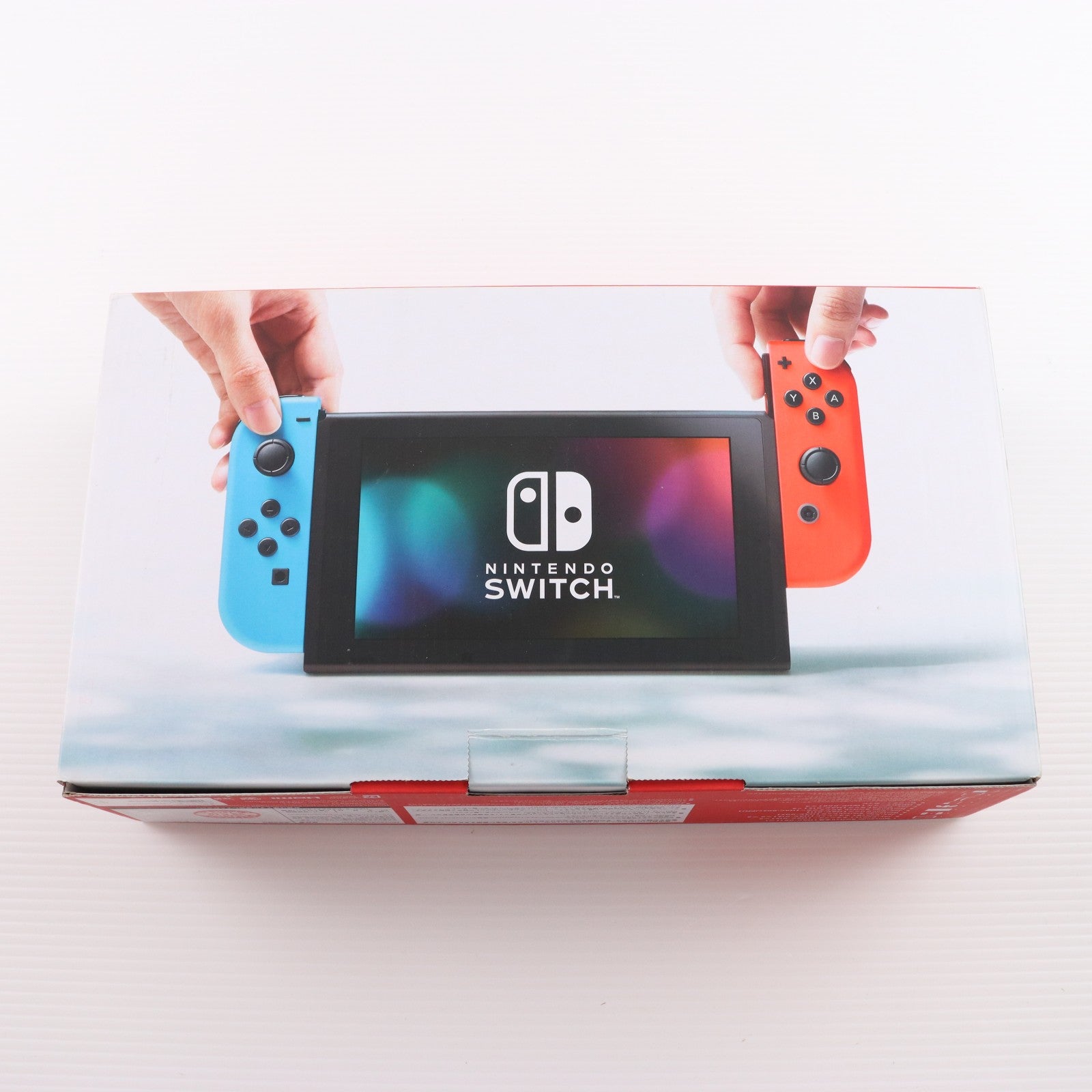 【中古即納】[Switch] (本体) Nintendo Switch(ニンテンドースイッチ) Joy-Con(L) ネオンブルー/R ネオンレッド 任天堂(HAC-S-KABAA)(20170303)