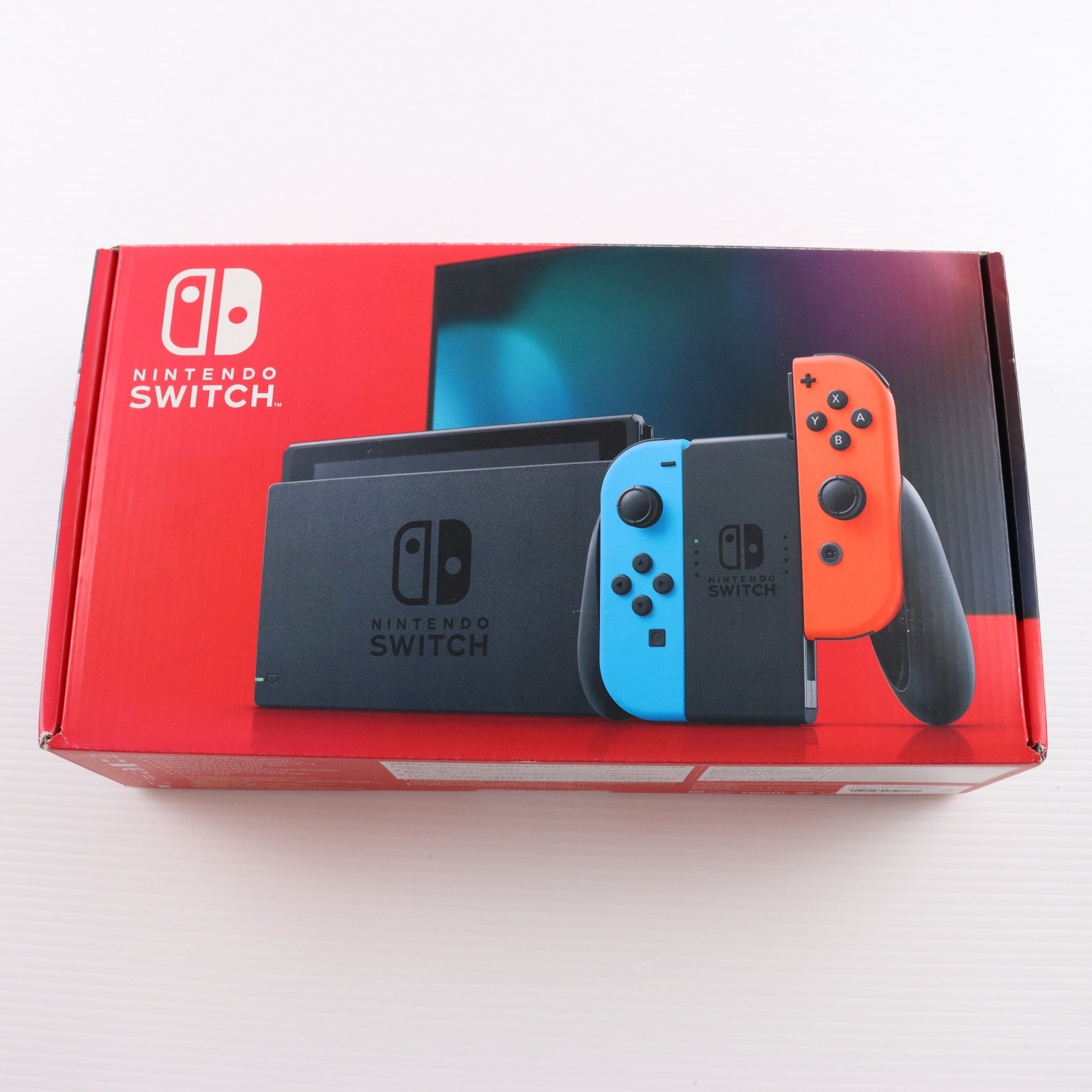 【中古即納】[Switch] (本体) Nintendo Switch(ニンテンドースイッチ) Joy-Con(L) ネオンブルー/(R) ネオンレッド 任天堂(HAD-S-KABAA)(20190830)