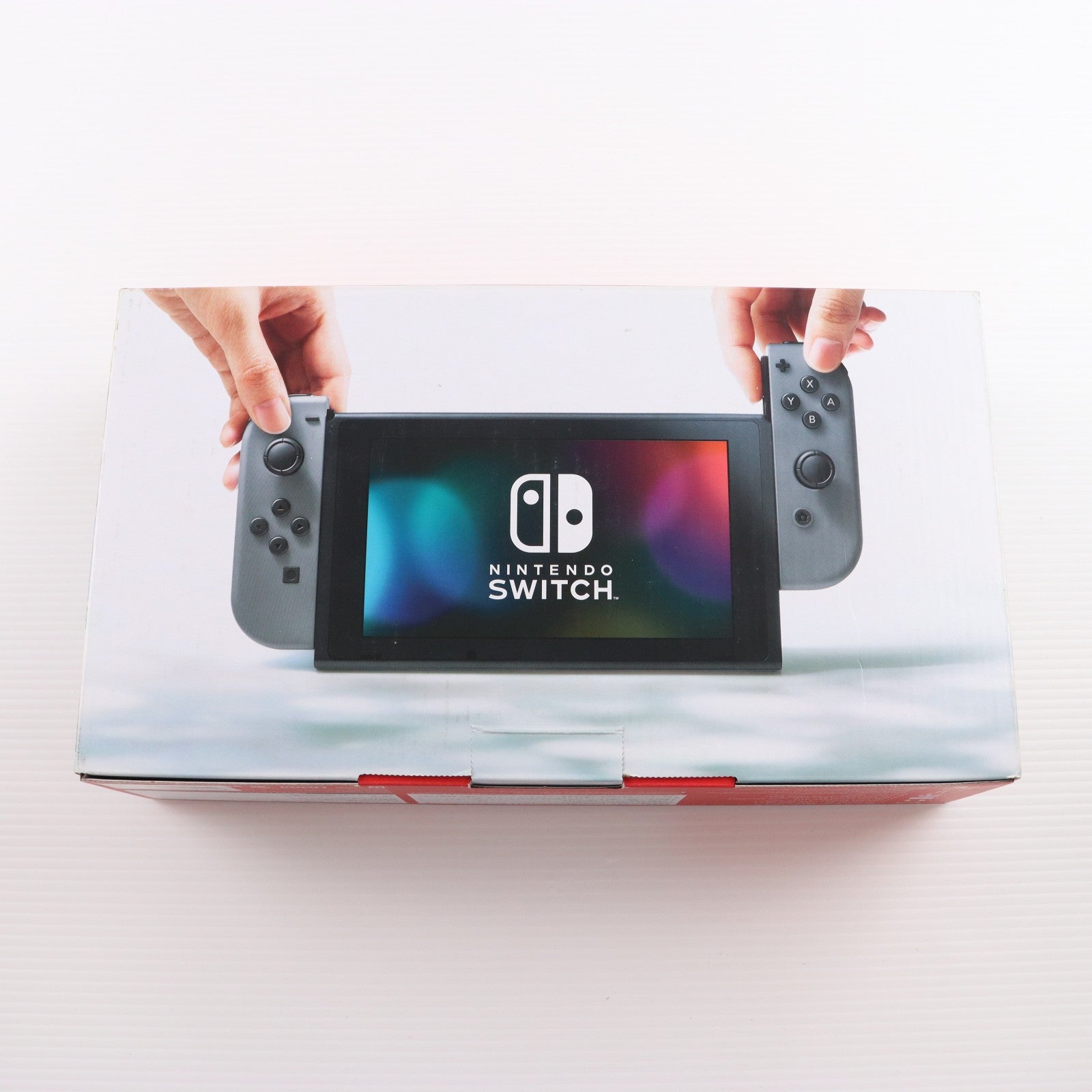 【中古即納】[Switch] (本体) Nintendo Switch(ニンテンドースイッチ) Joy-Con(L)/R グレー 任天堂(HAC-S-KAAAA)(20170303)