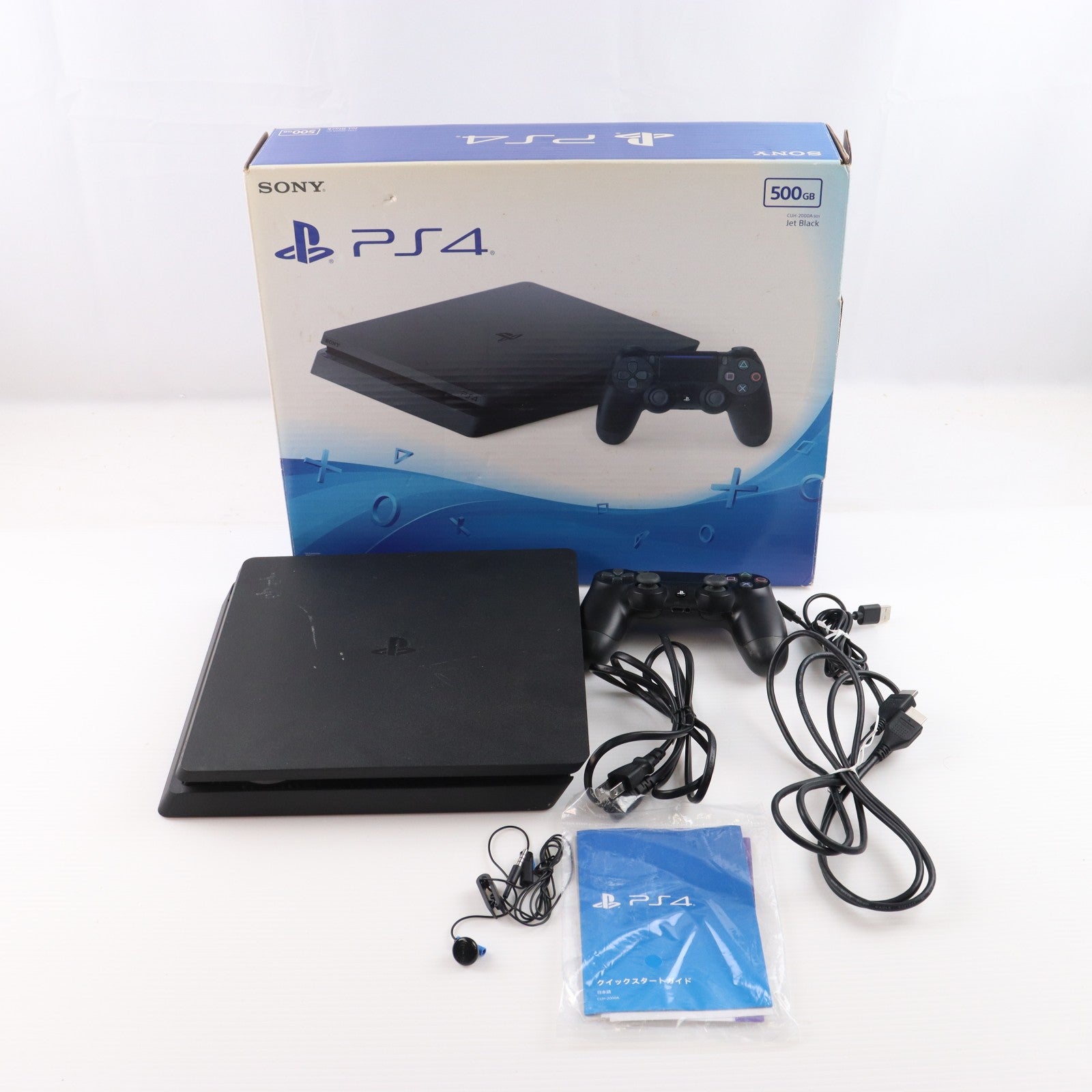 【中古即納】[PS4] (本体) PlayStation 4(プレイステーション4) ジェット・ブラック HDD500GB SIE(CUH-2000AB01)(20160915)