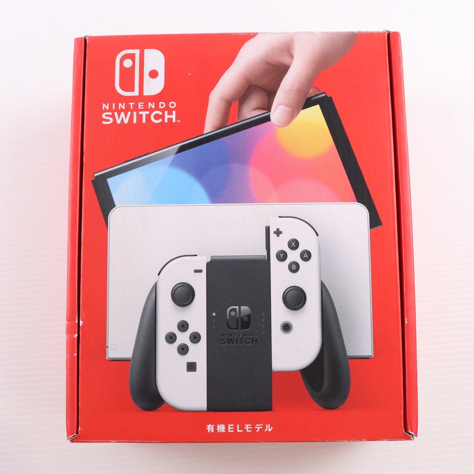 【中古即納】[Switch] (本体) Nintendo Switch(ニンテンドースイッチ) 有機ELモデル Joy-Con(L)/(R) ホワイト 任天堂(HEG-S-KAAAA)(20211008)