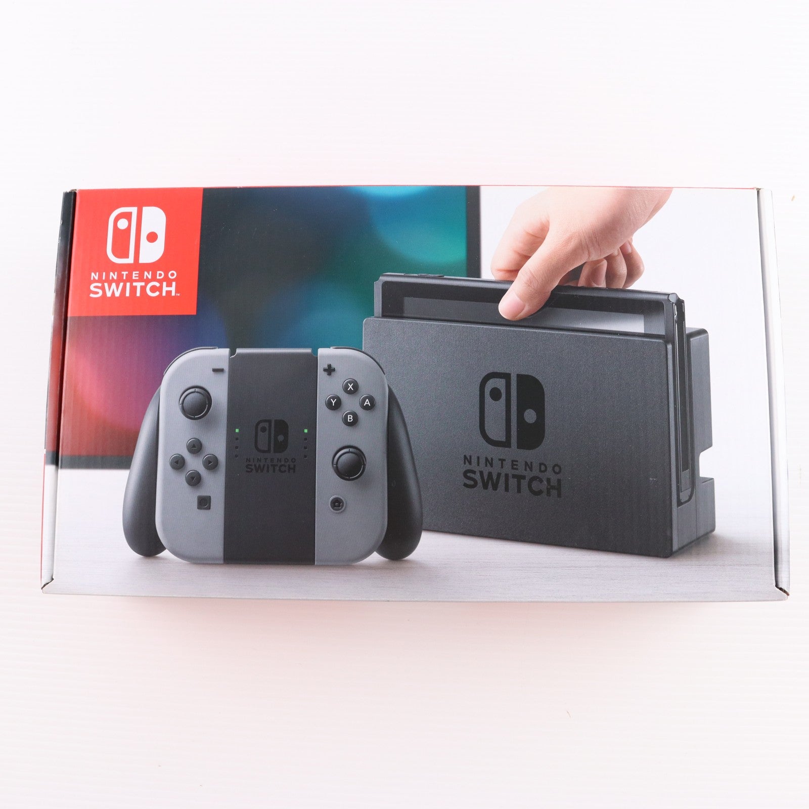 【中古即納】[Switch] (本体) Nintendo Switch(ニンテンドースイッチ) Joy-Con(L)/R グレー 任天堂(HAC-S-KAAAA)(20170303)