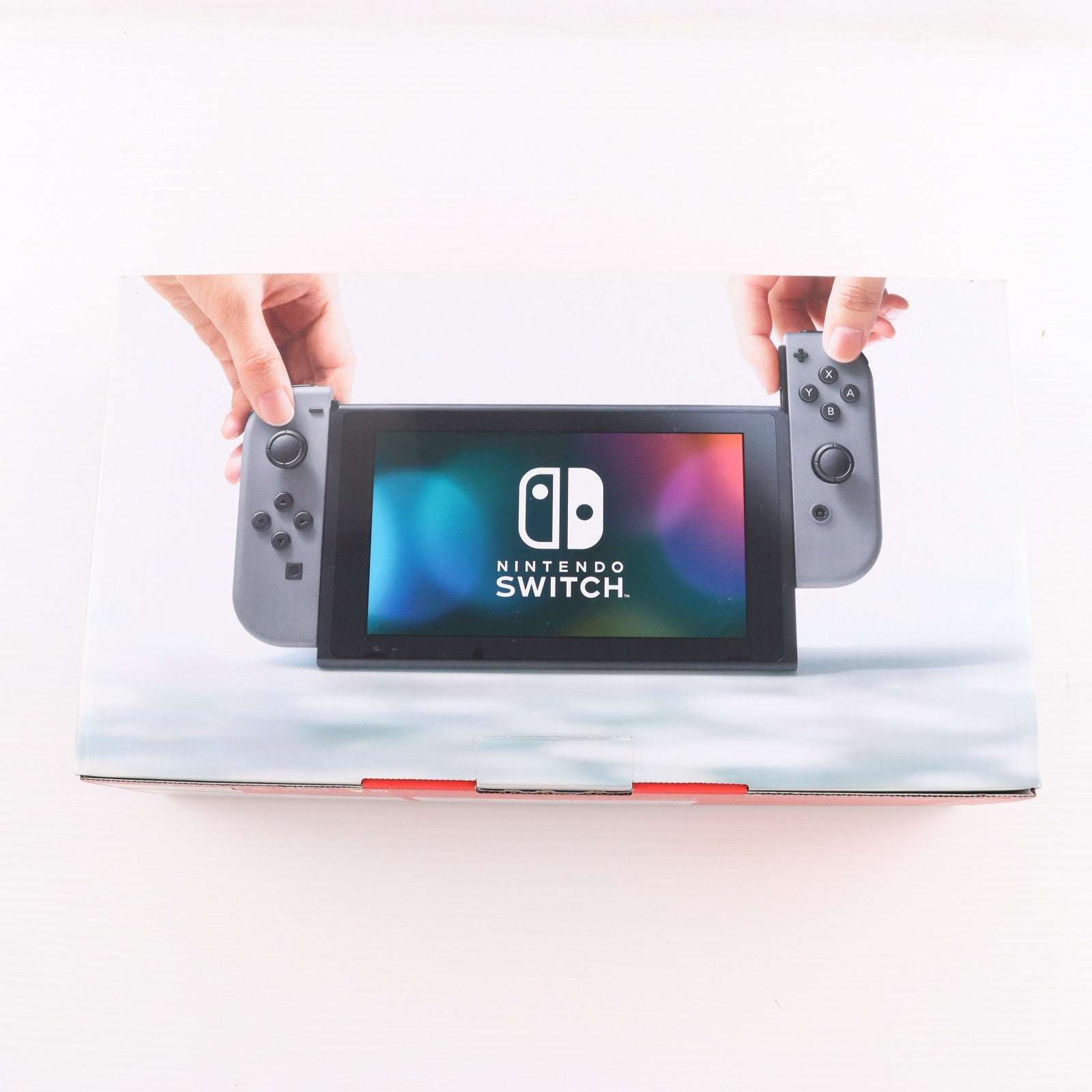 【中古即納】[Switch] (本体) Nintendo Switch(ニンテンドースイッチ) Joy-Con(L)/R グレー 任天堂(HAC-S-KAAAA)(20170303)