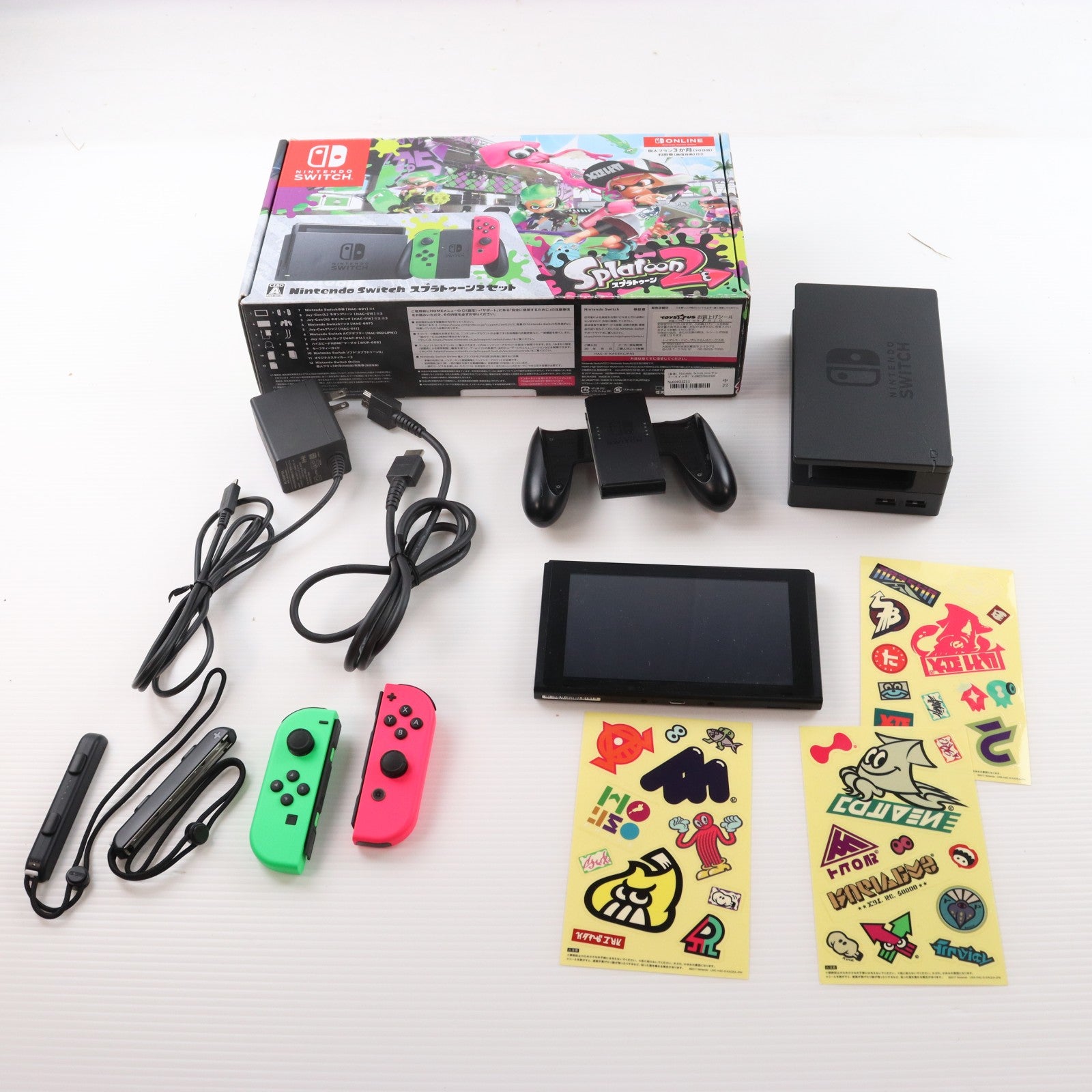 【中古即納】[Switch] (本体) Nintendo Switch(ニンテンドースイッチ) スプラトゥーン2セット 任天堂(HAC-S-KACEA)(20170721)
