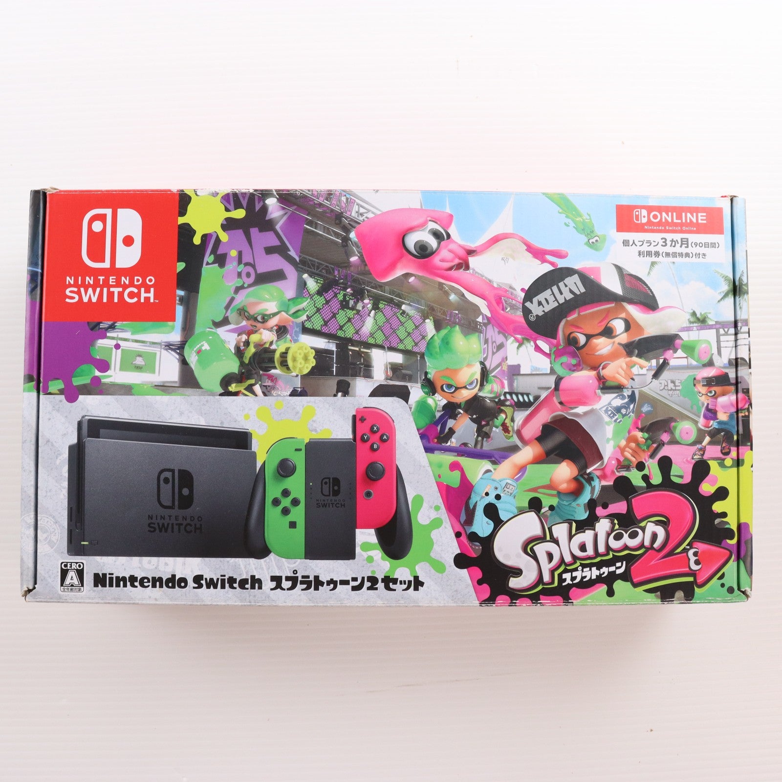 【中古即納】[Switch] (本体) Nintendo Switch(ニンテンドースイッチ) スプラトゥーン2セット 任天堂(HAC-S-KACEA)(20170721)