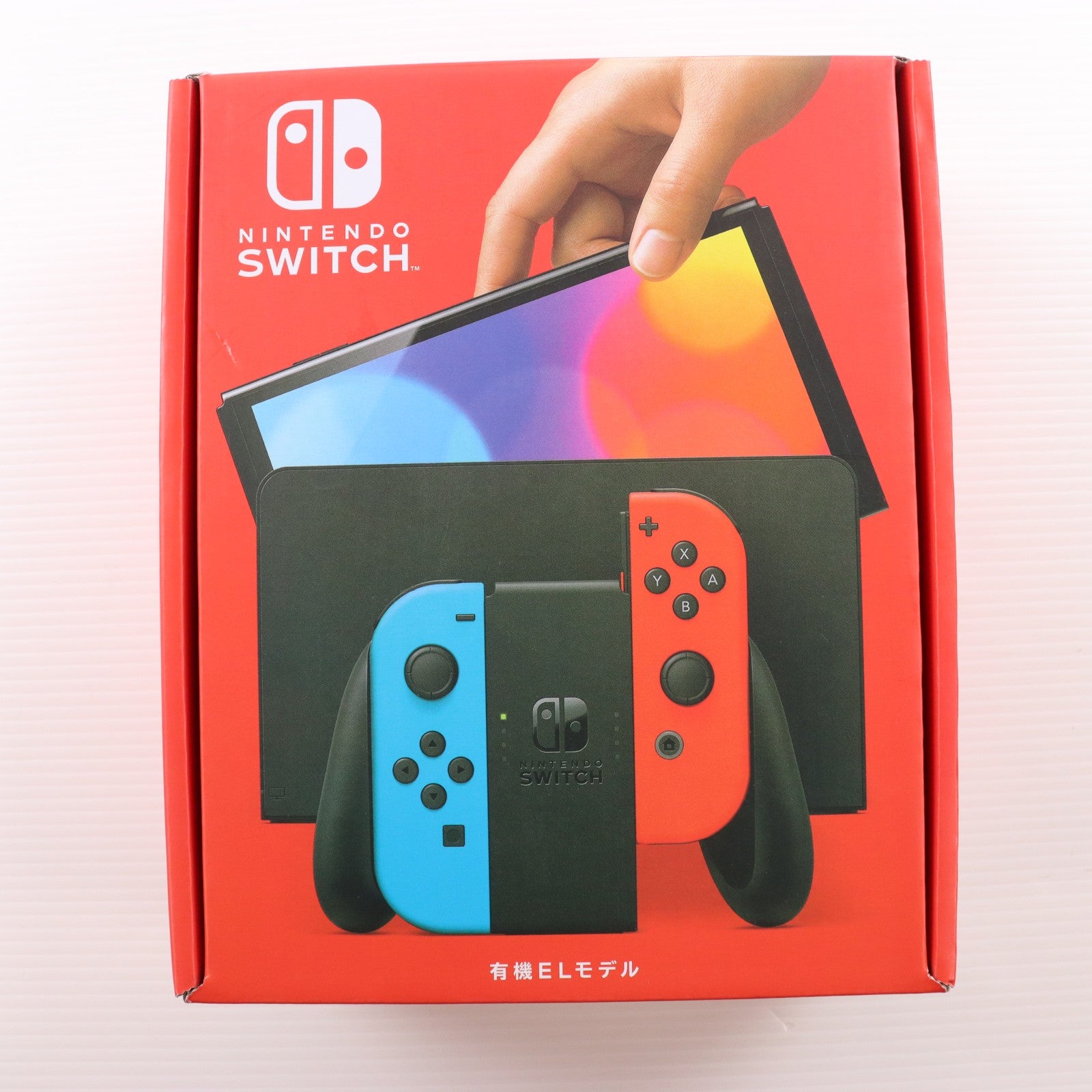 【中古即納】[Switch] (本体)(未使用) Nintendo Switch(有機ELモデル)(ニンテンドースイッチ 有機ELモデル) Joy-Con(L) ネオンブルー/R ネオンレッド 任天堂(HEG-S-KABAA)(20211008)