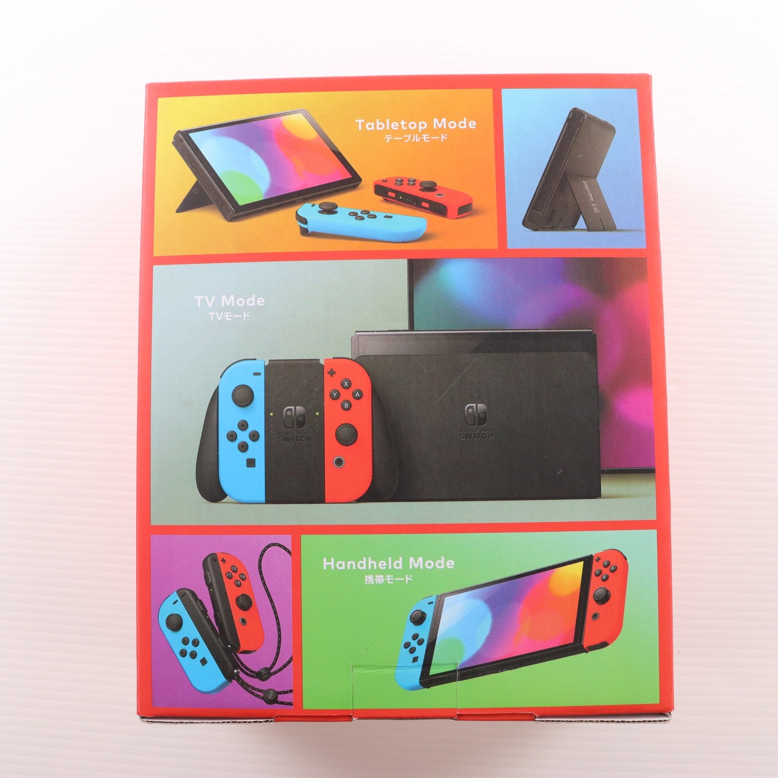 【中古即納】[Switch] (本体)(未使用) Nintendo Switch(有機ELモデル)(ニンテンドースイッチ 有機ELモデル) Joy-Con(L) ネオンブルー/R ネオンレッド 任天堂(HEG-S-KABAA)(20211008)