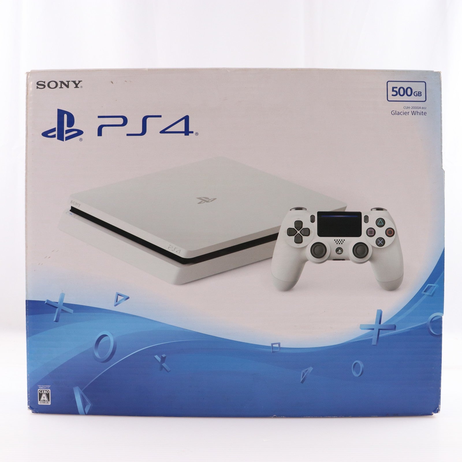 【中古即納】[PS4] (本体) PlayStation 4(プレイステーション4) グレイシャー・ホワイト 500GB SIE(CUH-2000AB02)(20170223)