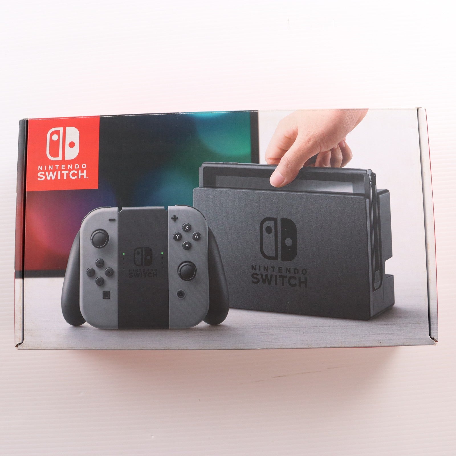 【中古即納】[Switch] (本体) Nintendo Switch(ニンテンドースイッチ) EU版 Joy-Con(L)/(R) グレー 任天堂(HAC-S-KAAAA(EUR))(20170303)