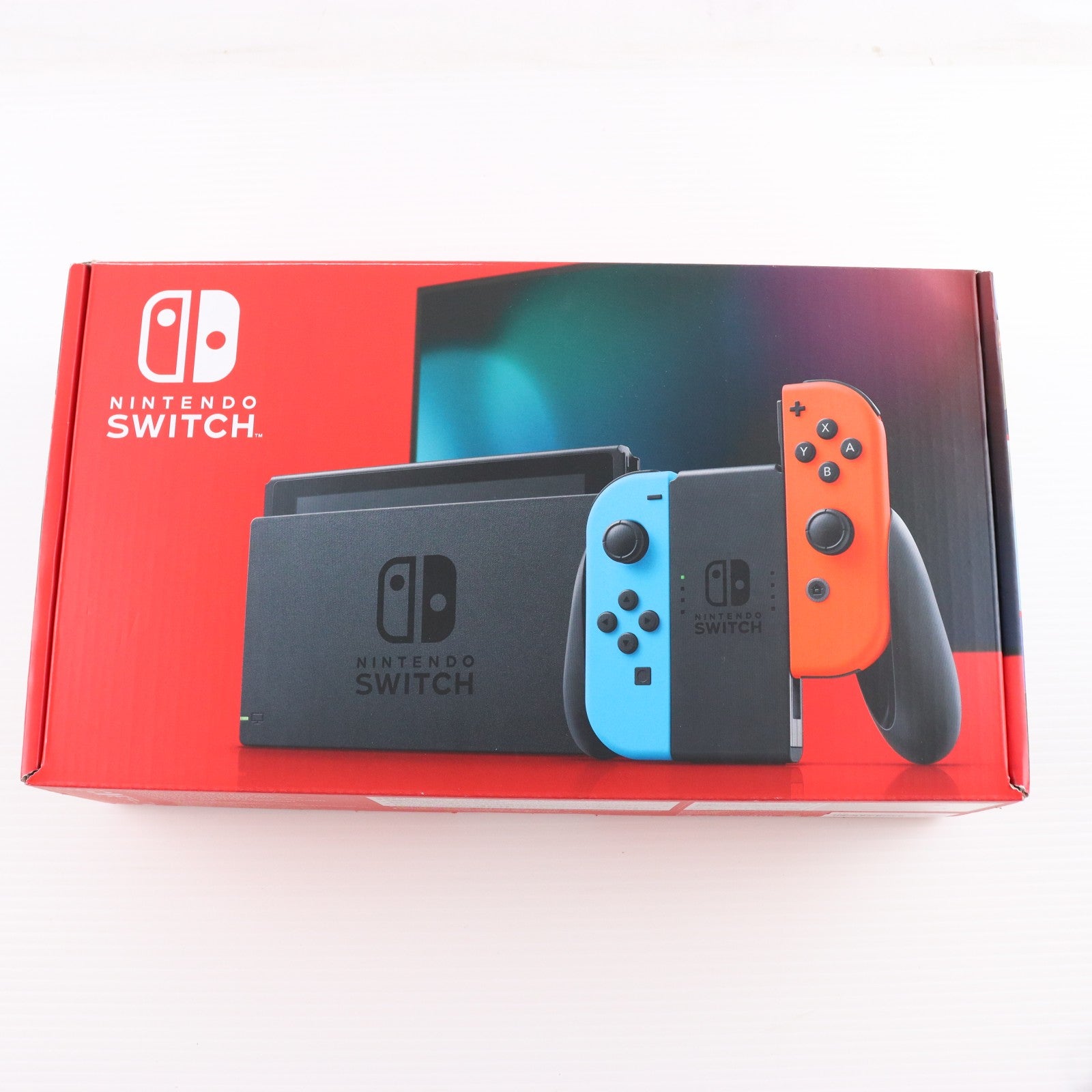 【中古即納】[Switch] (本体) Nintendo Switch(ニンテンドースイッチ) Joy-Con(L) ネオンブルー/(R) ネオンレッド 任天堂(HAD-S-KABAA)(20190830)