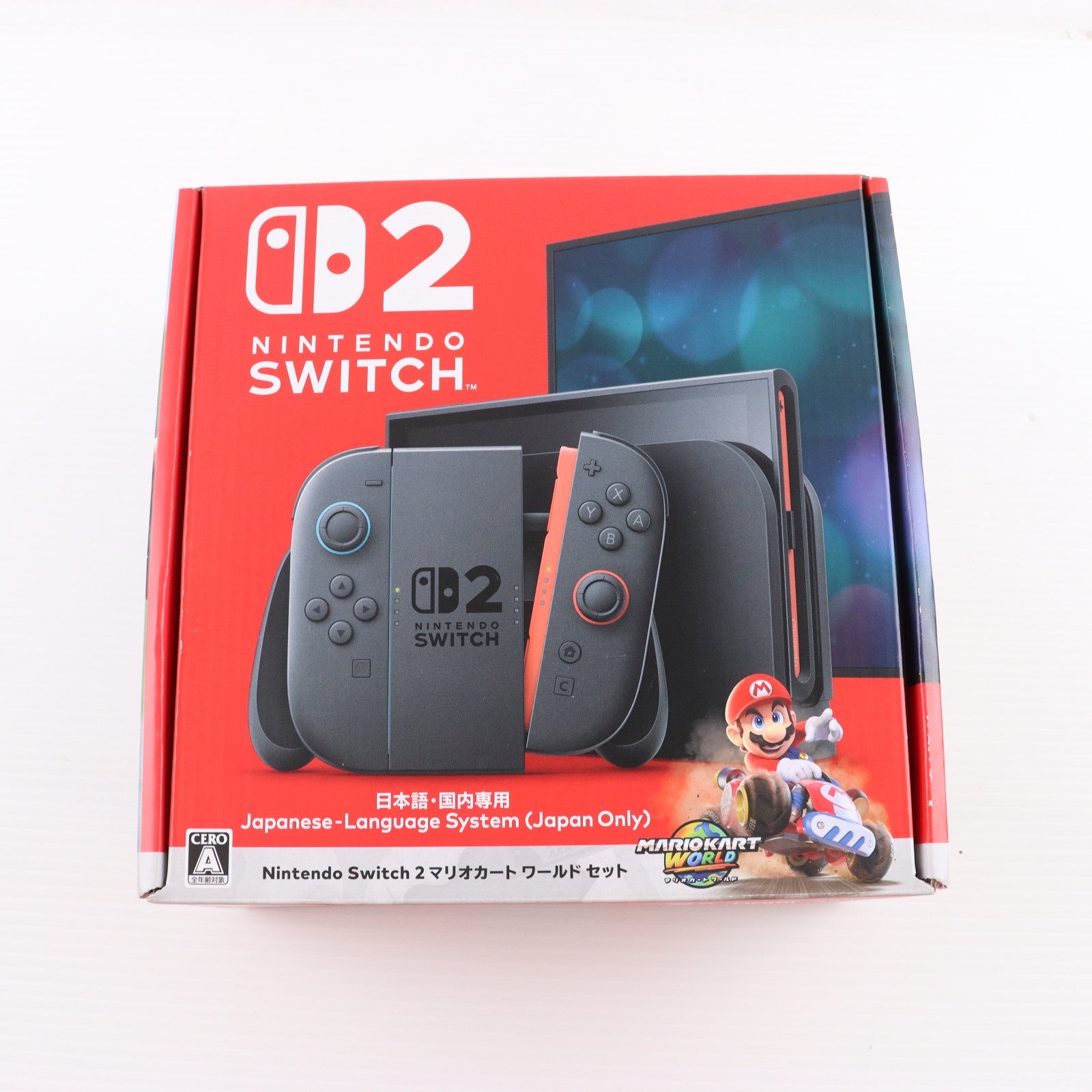 【中古即納】[Switch2] (本体)(ソフト無し) Nintendo Switch 2(ニンテンドースイッチ2)(日本語・国内専用) マリオカート ワールド セット 任天堂(BEE-S-KB6PA)(20250605)