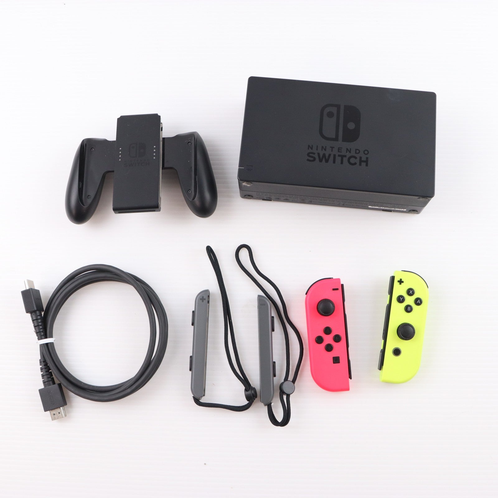 【中古即納】[Switch] (本体) Nintendo Switch(ニンテンドースイッチ) Joy-Con(L) ネオンブルー/R ネオンレッド 任天堂(HAD-S-KABAH)(20190830)