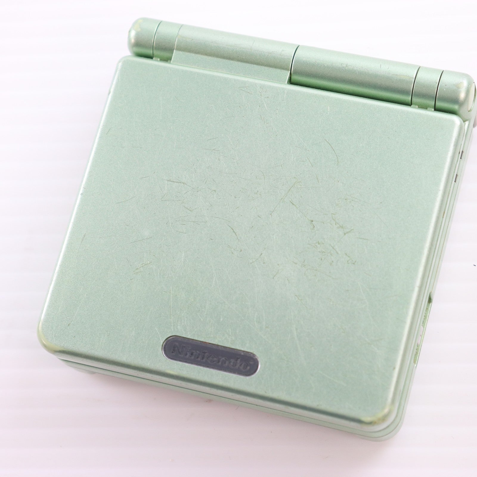 【中古即納】[GBA] (本体) GAMEBOY ADVANCE SP(ゲームボーイアドバンスSP) パールグリーン 任天堂(AGS-S-PMA)(20041118)