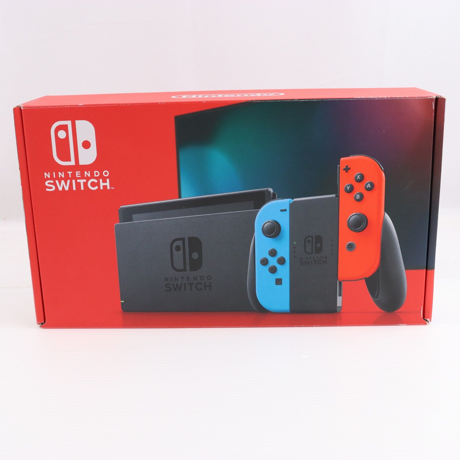 【中古即納】[Switch] (本体) Nintendo Switch(ニンテンドースイッチ) Joy-Con(L) ネオンブルー/(R) ネオンレッド 任天堂(HAD-S-KABAA)(20190830)