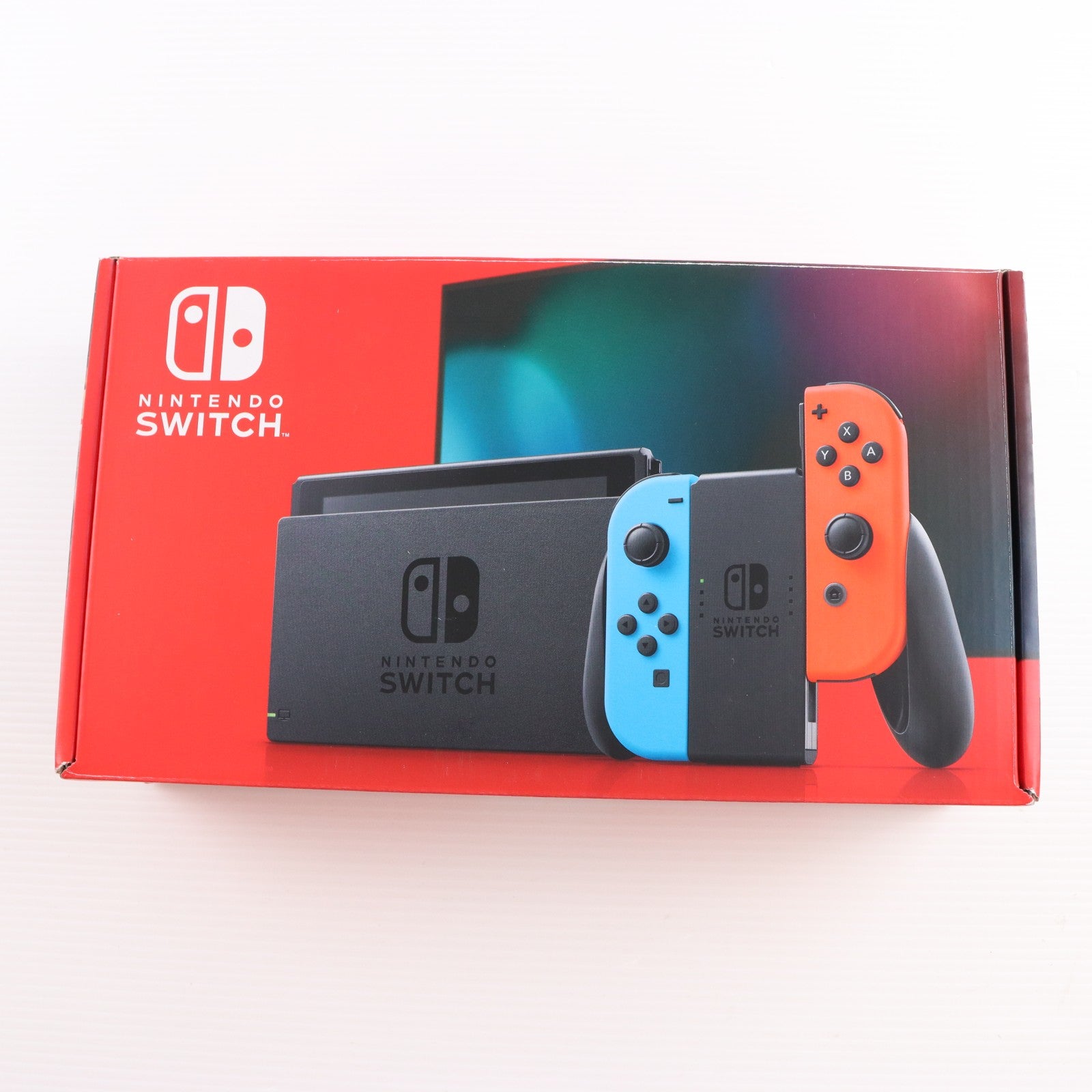 【中古即納】[Switch] (本体) Nintendo Switch(ニンテンドースイッチ) Joy-Con(L) ネオンブルー/(R) ネオンレッド 任天堂(HAD-S-KABAA)(20190830)