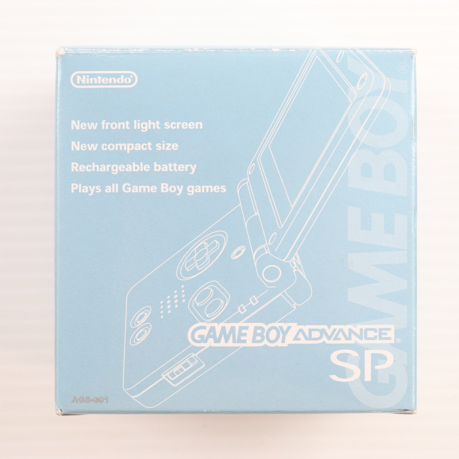 【中古即納】[GBA] (本体) GAMEBOY ADVANCE SP(ゲームボーイアドバンスSP) パールブルー 任天堂(AGS-S-PBA)(20030905)
