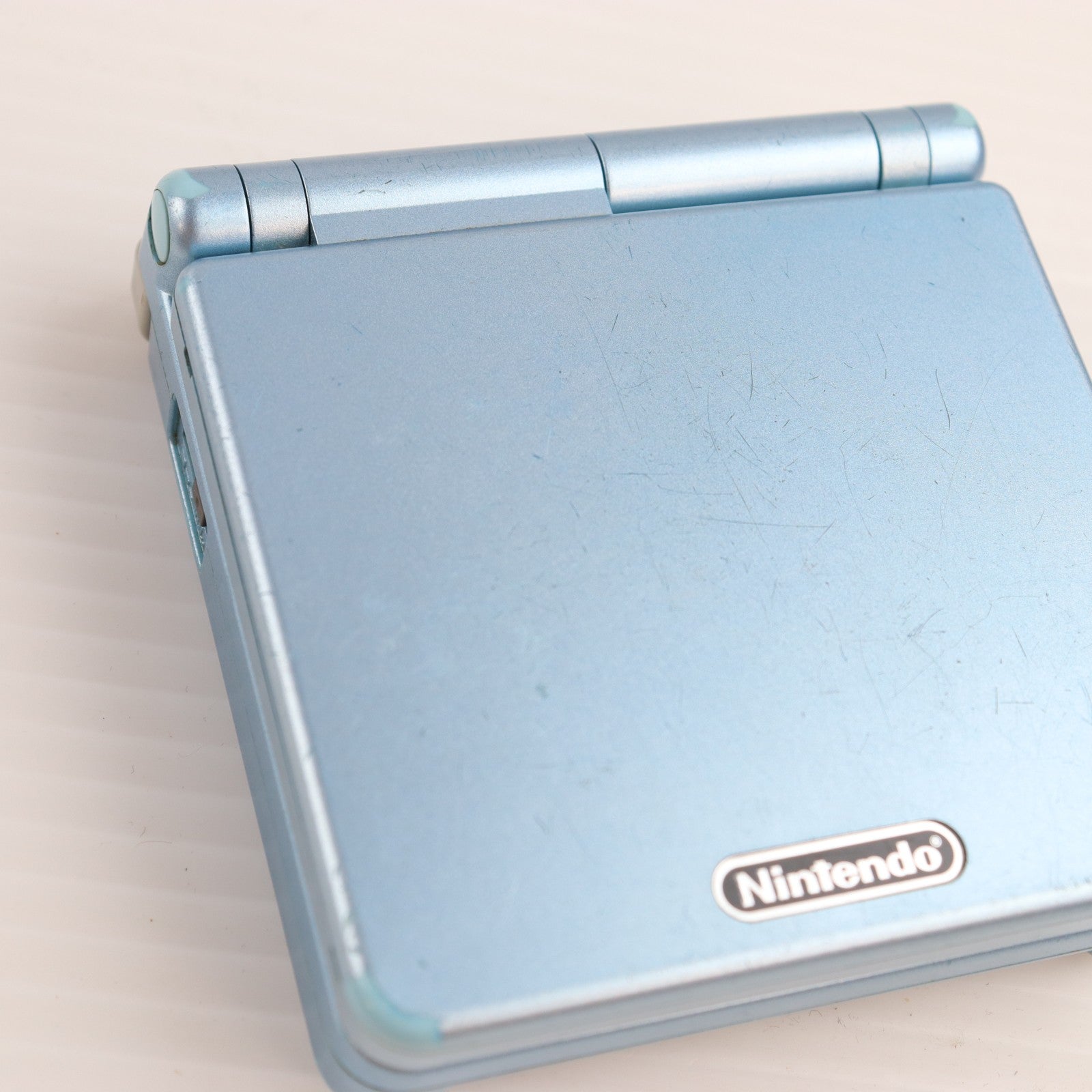 【中古即納】[GBA] (本体) GAMEBOY ADVANCE SP(ゲームボーイアドバンスSP) パールブルー 任天堂(AGS-S-PBA)(20030905)