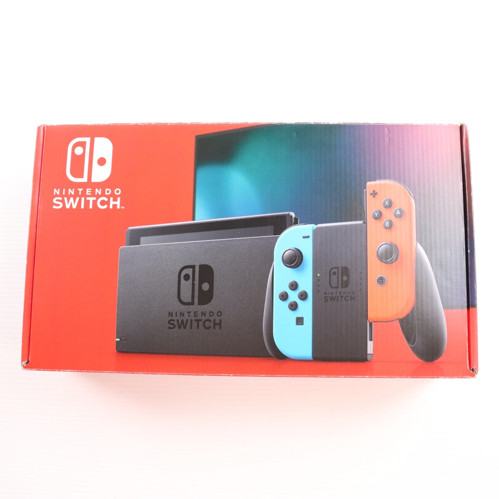 【中古即納】[Switch] (本体) Nintendo Switch(ニンテンドースイッチ) Joy-Con(L) ネオンブルー/(R) ネオンレッド 任天堂(HAD-S-KABAA)(20190830)