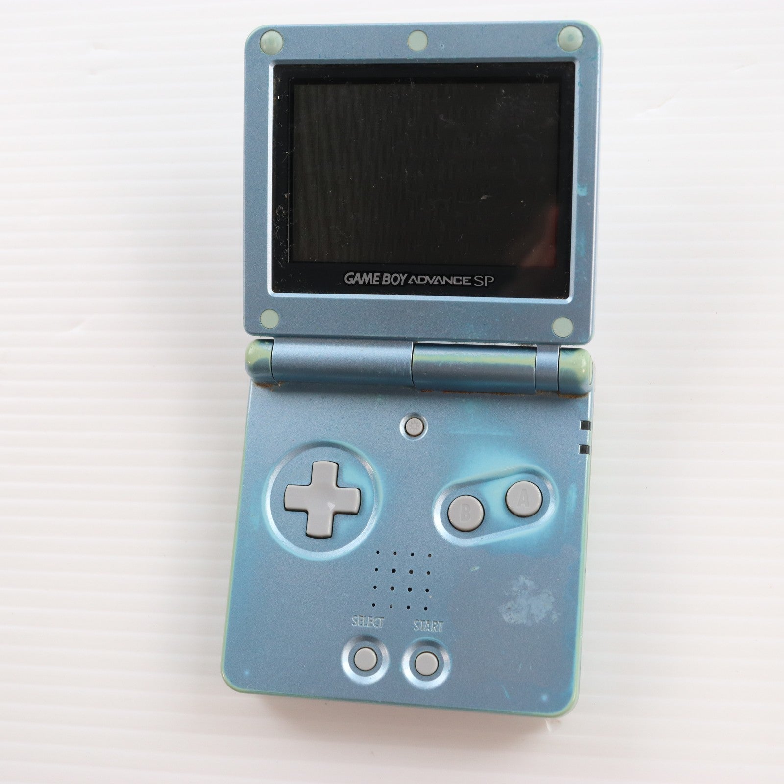 【中古即納】[GBA] (本体) GAMEBOY ADVANCE SP(ゲームボーイアドバンスSP) パールブルー 任天堂(AGS-S-PBA)(20030905)