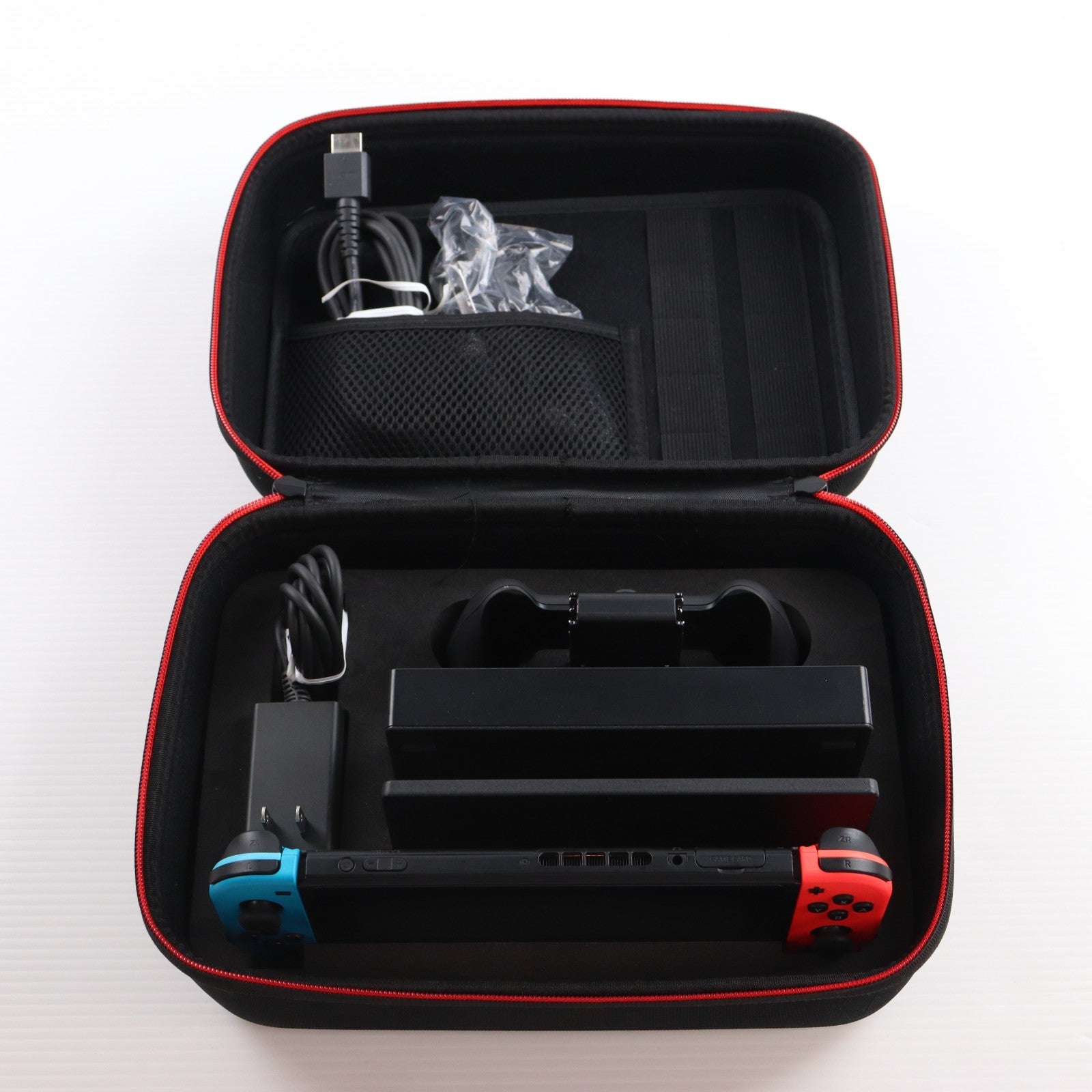 【中古即納】[Switch] (本体) Nintendo Switch(ニンテンドースイッチ) Joy-Con(L) ネオンブルー/R ネオンレッド 任天堂(HAC-S-KABAA)(20170303)