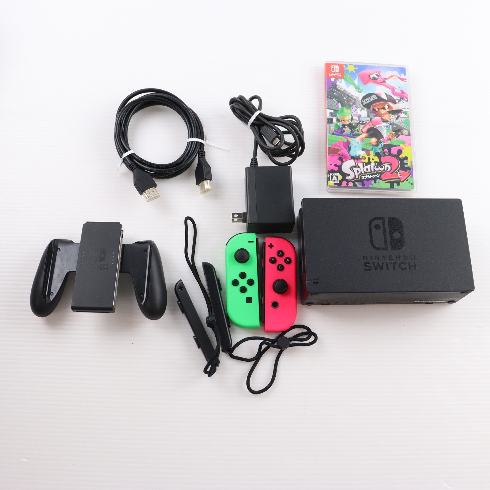 【中古即納】[Switch] (本体) Nintendo Switch(ニンテンドースイッチ) スプラトゥーン2セット 任天堂(HAC-S-KACEA)(20170721)
