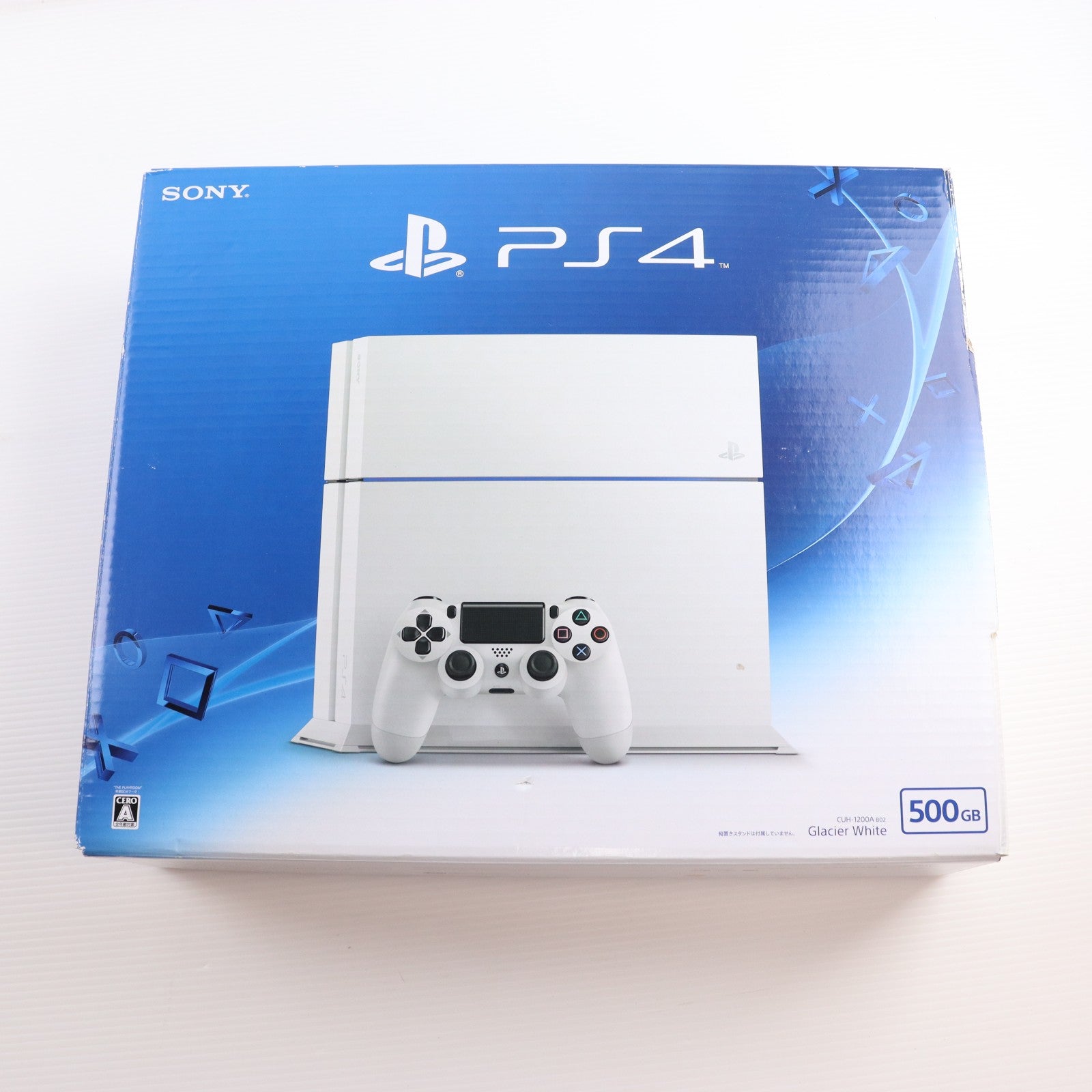 【中古即納】[PS4] (本体) PlayStation 4(プレイステーション4) グレイシャー・ホワイト HDD500GB SCE(CUH-1200AB02)(20150625)