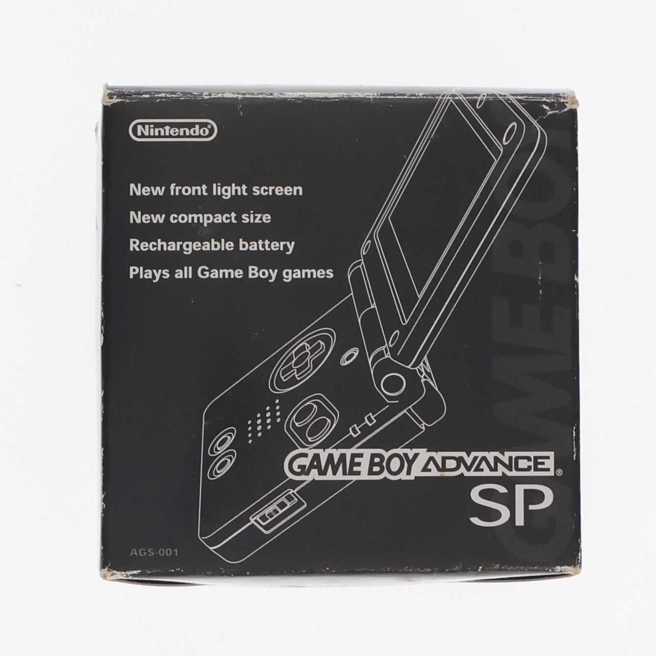 【中古即納】[GBA] (本体) GAMEBOY ADVANCE SP(ゲームボーイアドバンスSP) オニキスブラック 任天堂(AGS-S-ZKA)(20030214)
