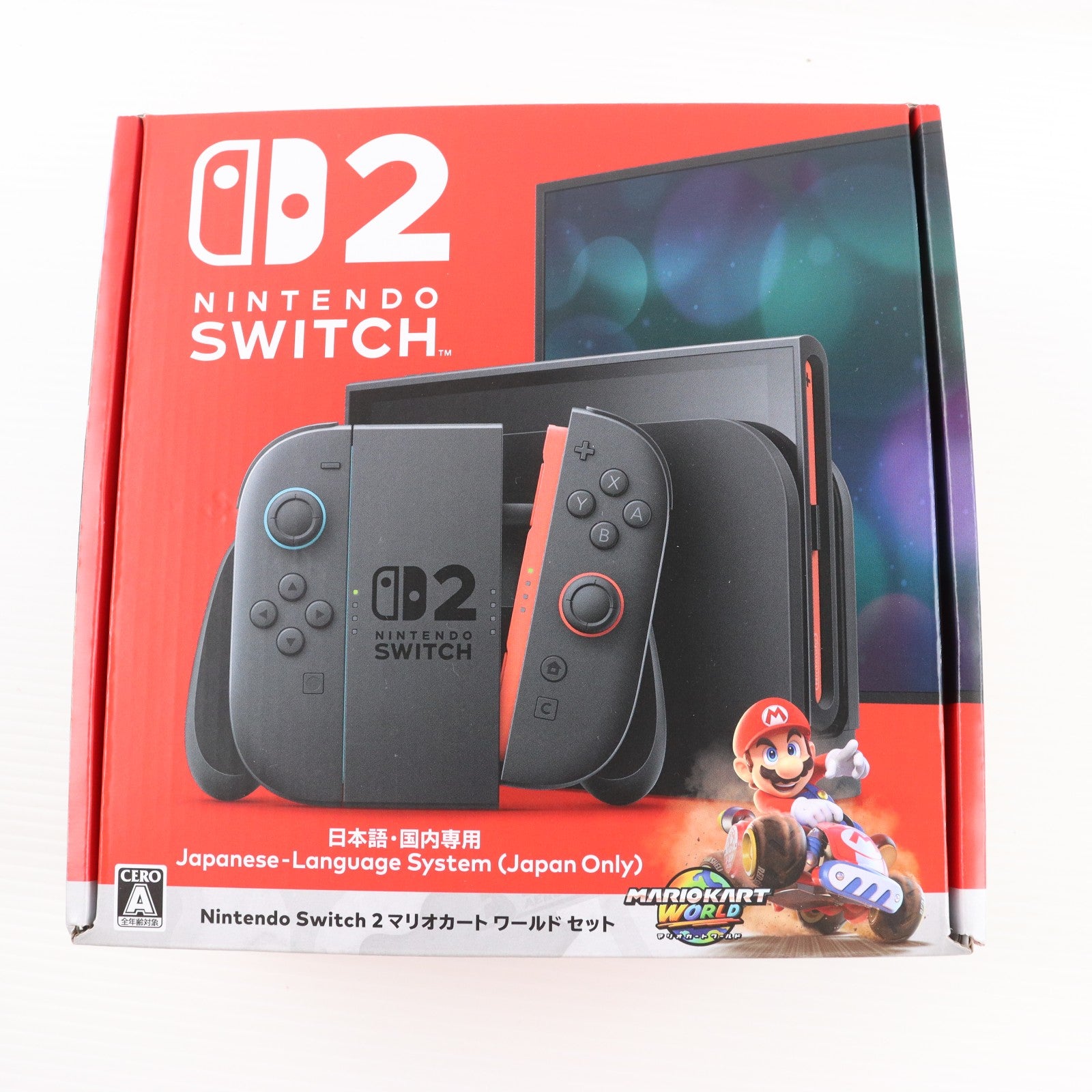 【中古即納】[Switch2] (本体)(ソフト無し) Nintendo Switch 2(ニンテンドースイッチ2)(日本語・国内専用) マリオカート ワールド セット 任天堂(BEE-S-KB6PA)(20250605)