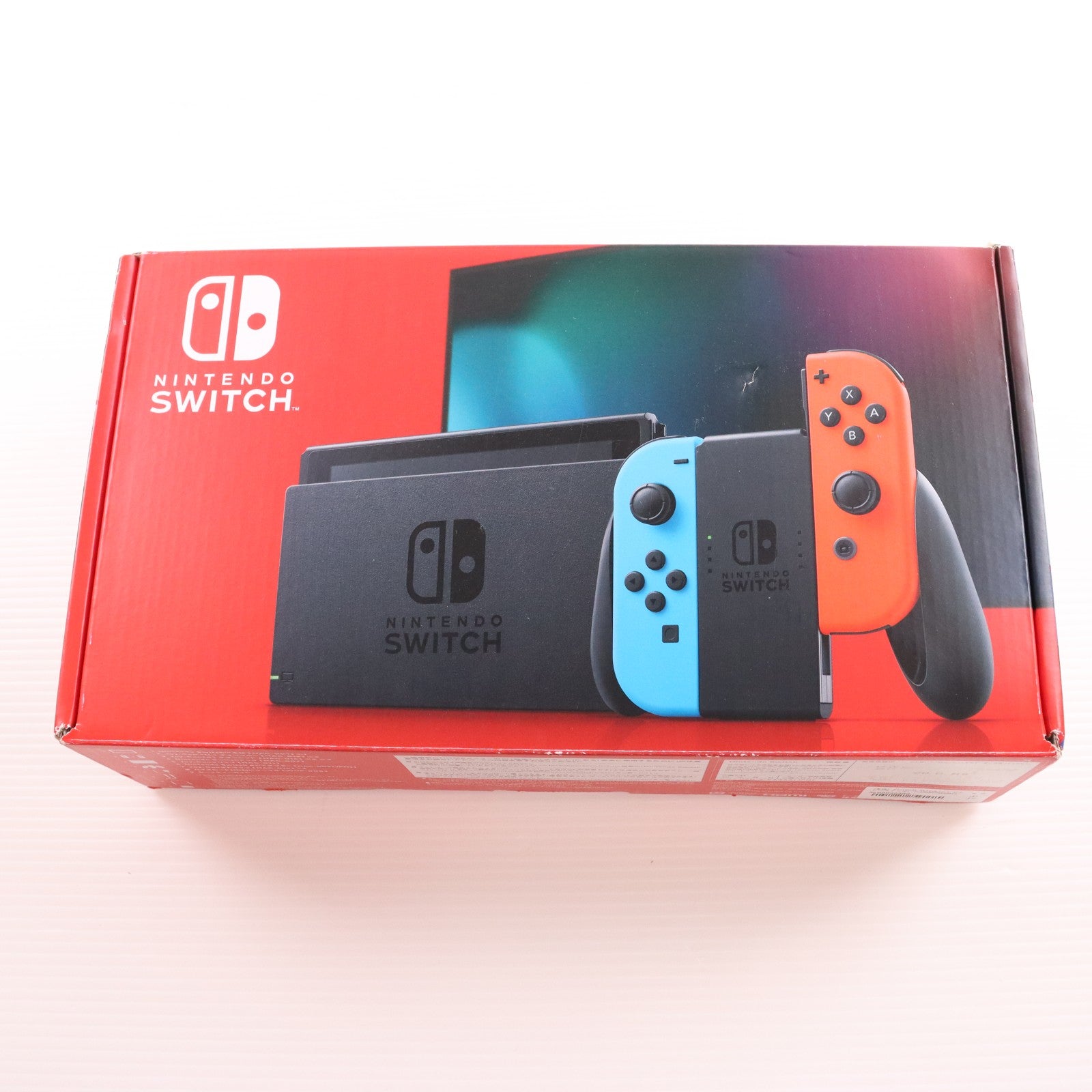 【中古即納】[Switch] (本体) Nintendo Switch(ニンテンドースイッチ) Joy-Con(L) ネオンブルー/(R) ネオンレッド 任天堂(HAD-S-KABAA)(20190830)