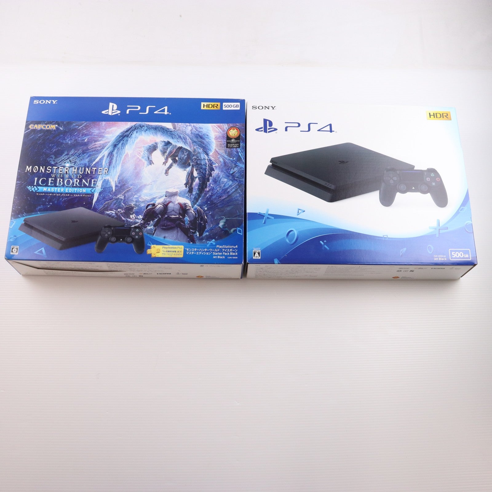 【中古即納】[PS4] (本体) PlayStation 4(プレイステーション4) モンスターハンターワールド:アイスボーン マスターエディション Starter Pack Black(ブラック) 500GB(CUHJ-10030)(20190906)