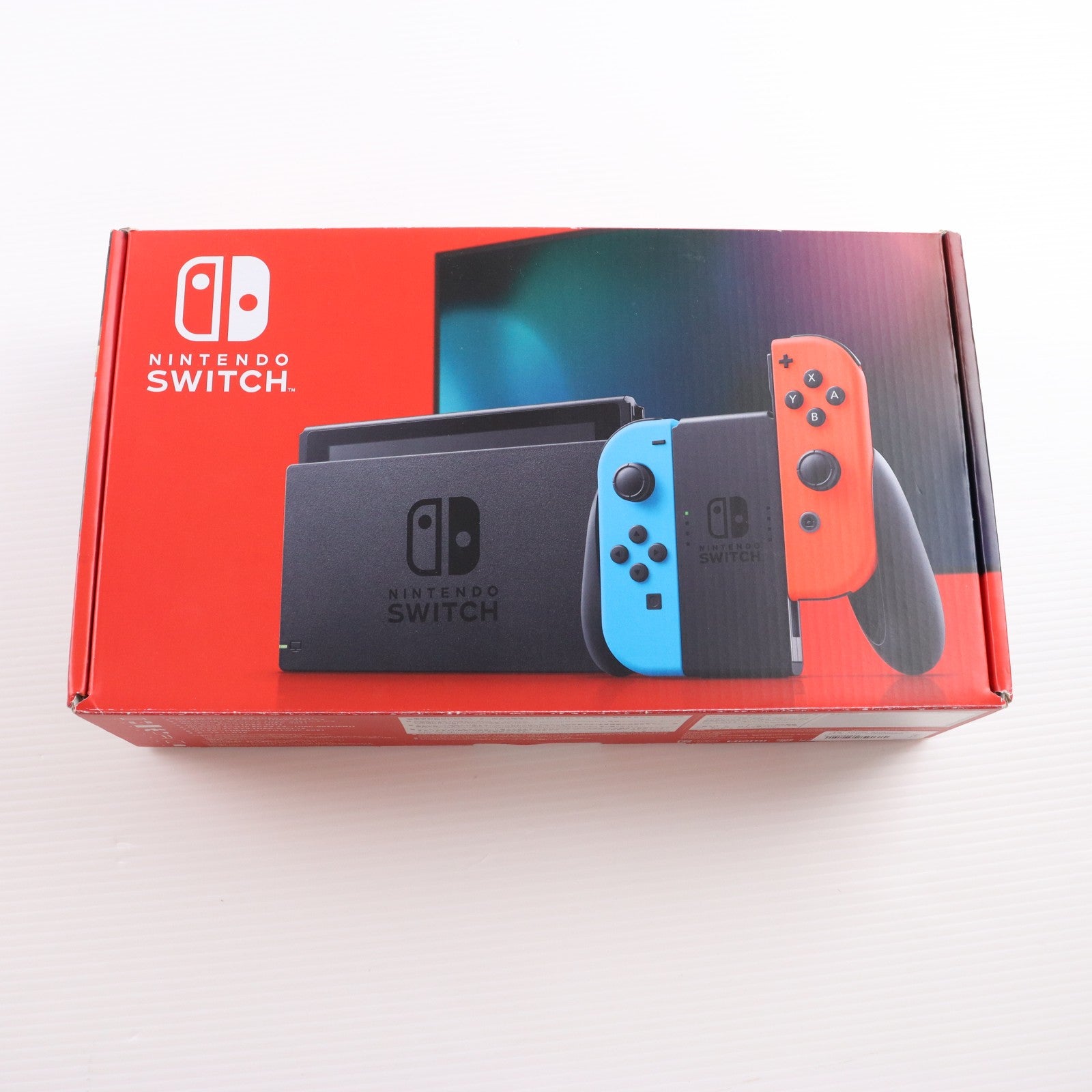 【中古即納】[Switch] (本体) Nintendo Switch(ニンテンドースイッチ) Joy-Con(L) ネオンブルー/(R) ネオンレッド 任天堂(HAD-S-KABAA)(20190830)
