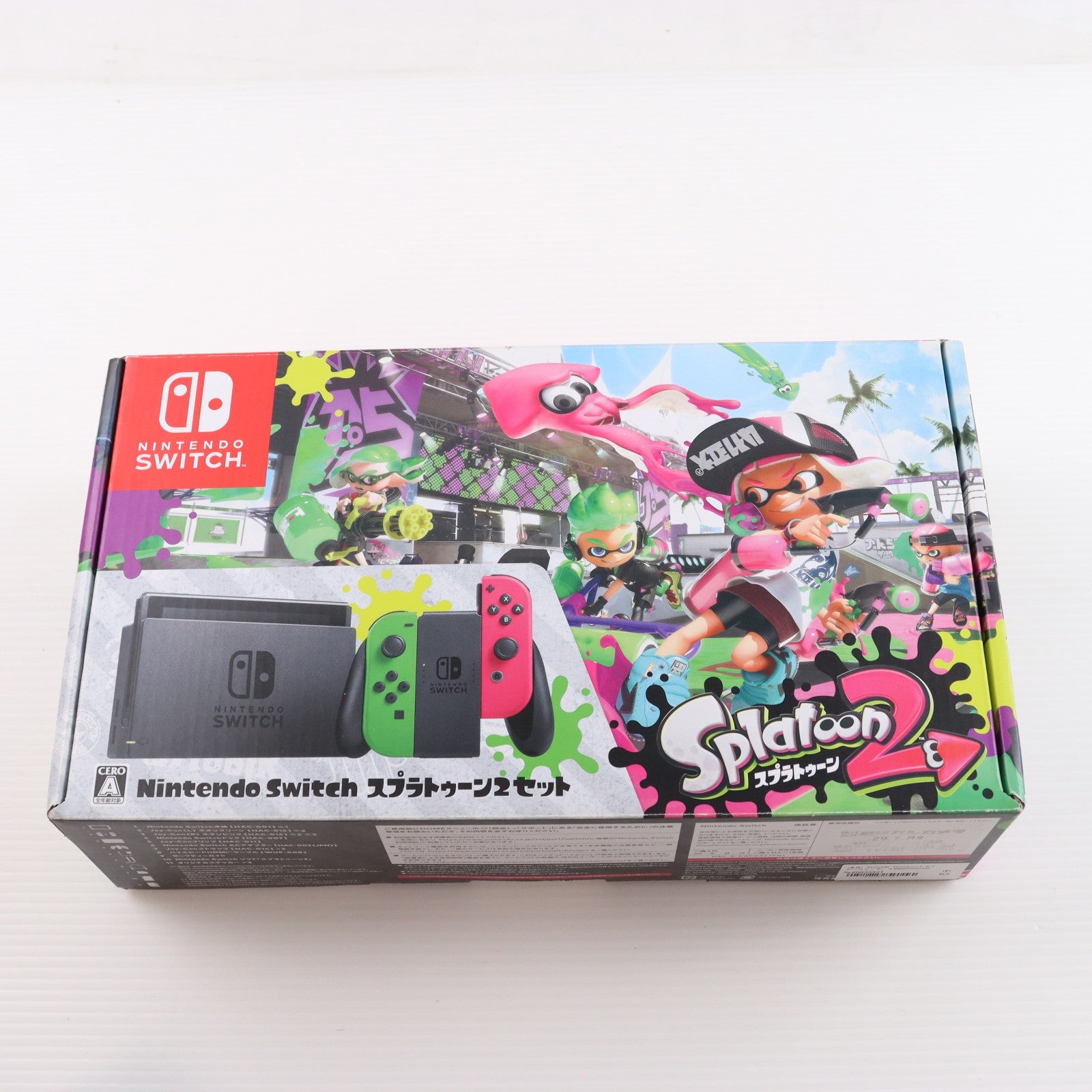 【中古即納】[Switch] (本体) Nintendo Switch(ニンテンドースイッチ) スプラトゥーン2セット 任天堂(HAC-S-KACEA)(20170721)