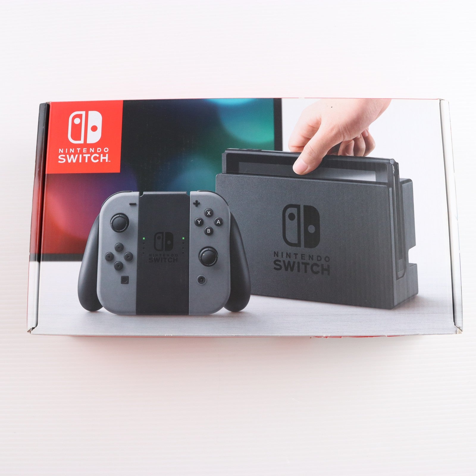 【中古即納】[Switch] (本体) Nintendo Switch(ニンテンドースイッチ) Joy-Con(L)/R グレー 任天堂(HAC-S-KAAAA)(20170303)