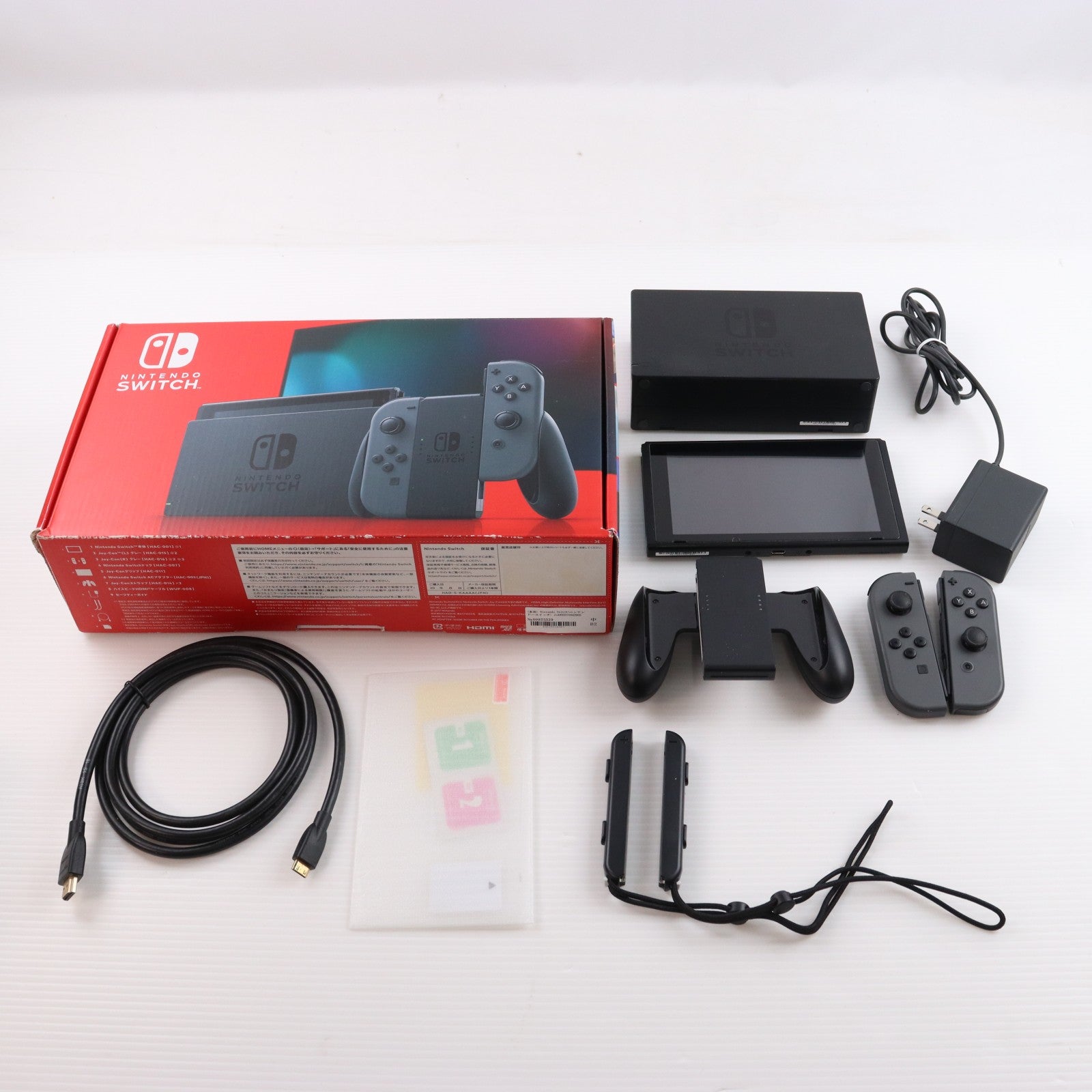【中古即納】[Switch] (本体) Nintendo Switch(ニンテンドースイッチ) Joy-Con(L)/R グレー 任天堂(HAD-S-KAAAA)(20190830)